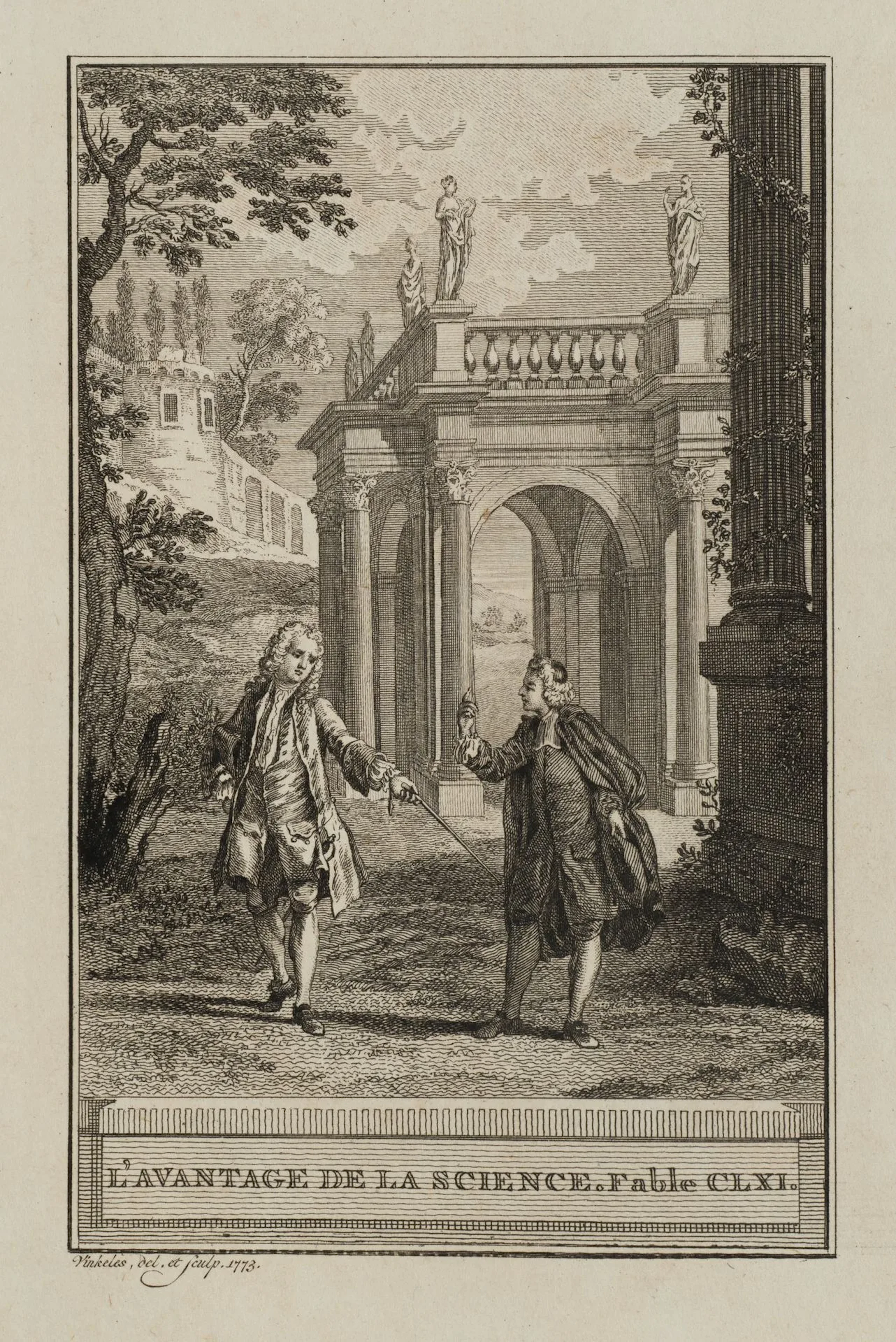 R. VINKELES (1741–1816), *The Advantage of Science*, 1773, etching
