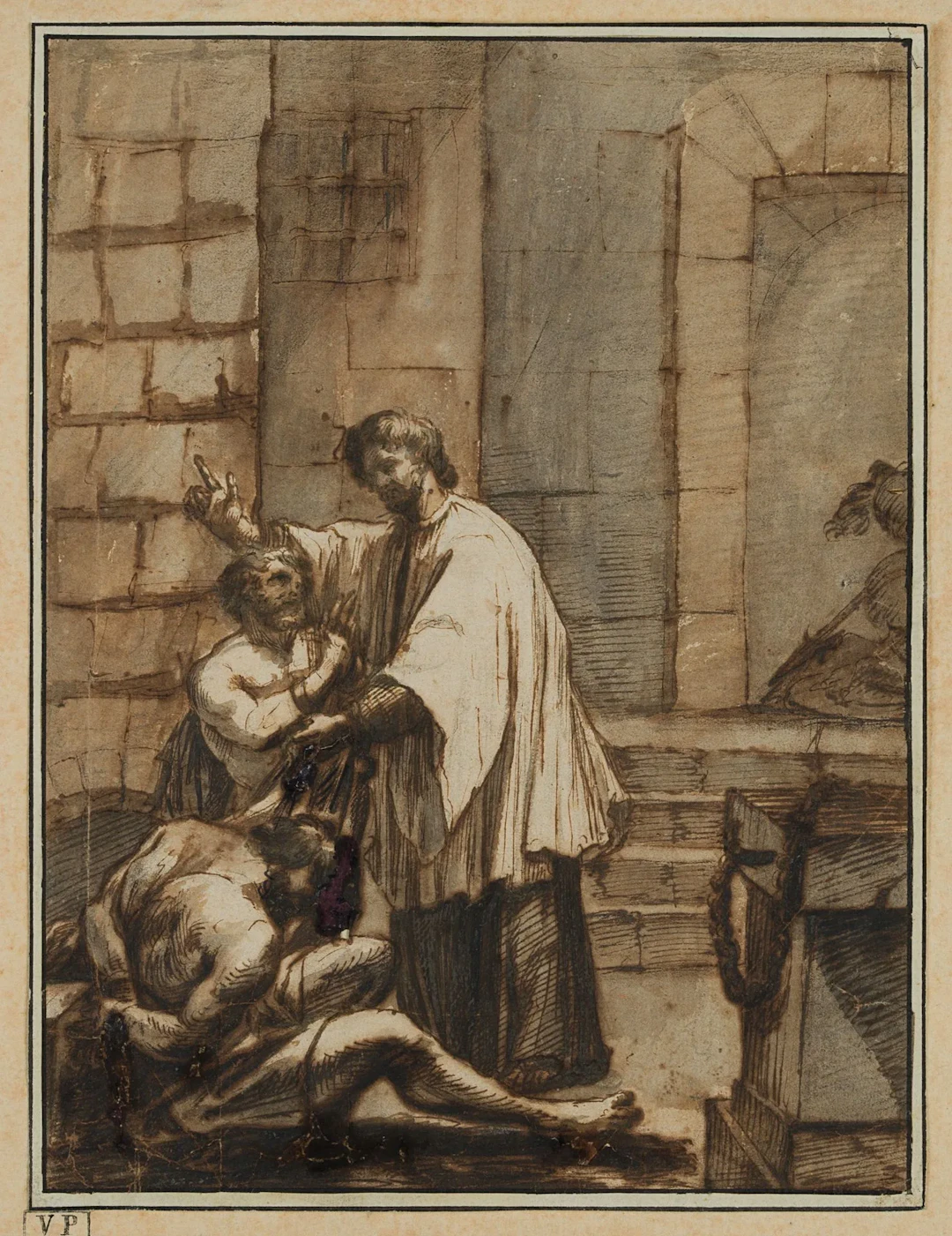 Unknown (18th century), St. Vincent de Paul in prison, around 1740