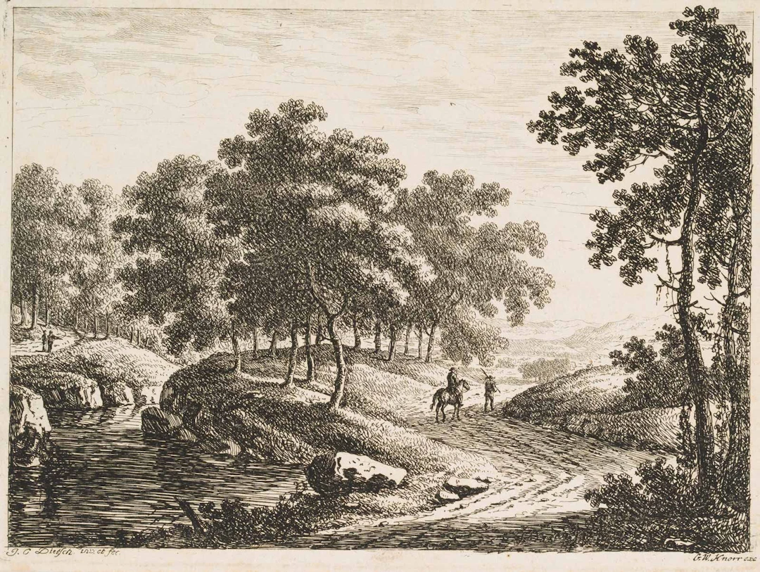 G. KNORR (*1705) after DIETZSCH (*1710), Landscape with a River and