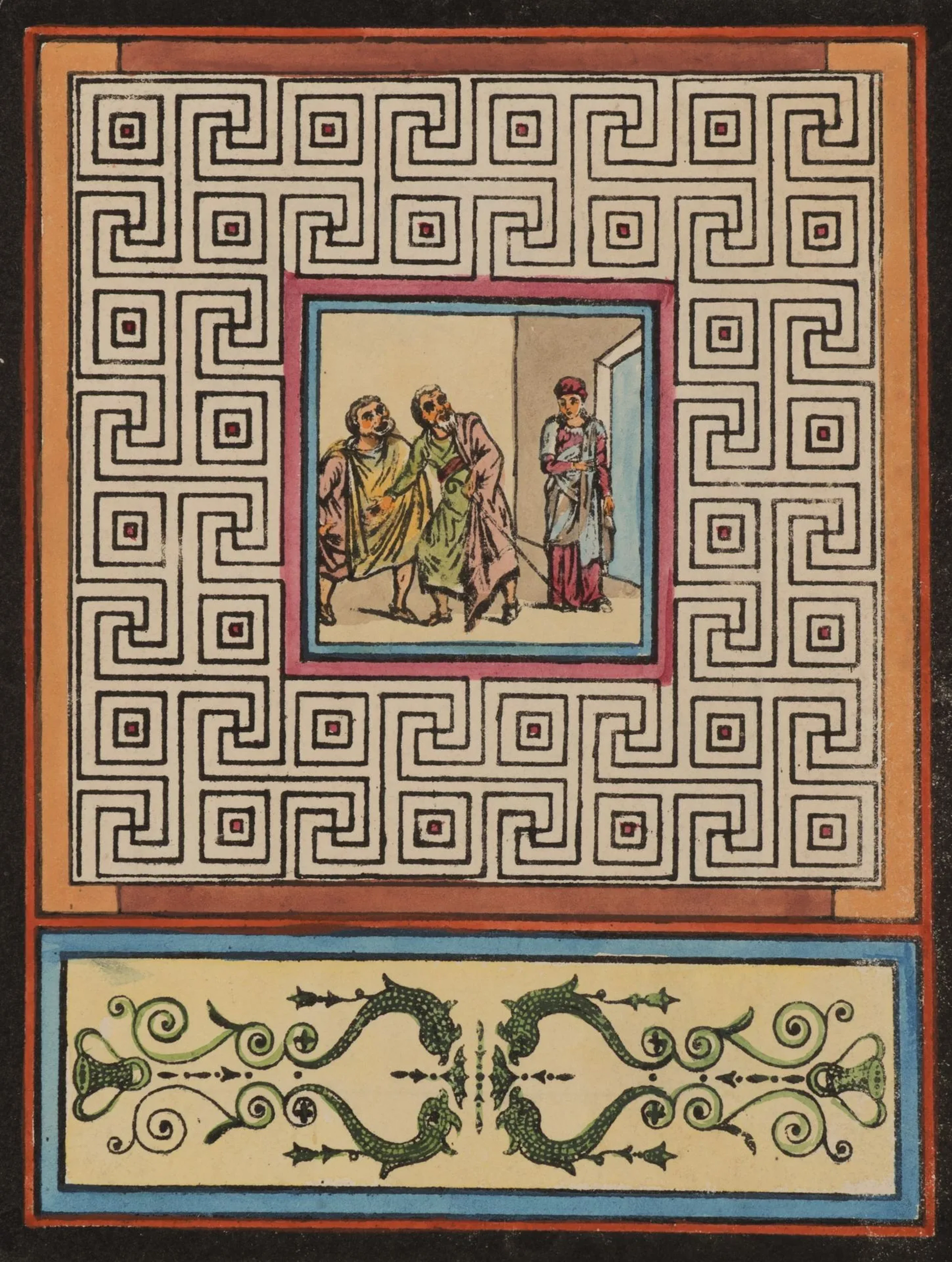 Unknown (18th century), Classical medallion, Lithograph Unknown (18th