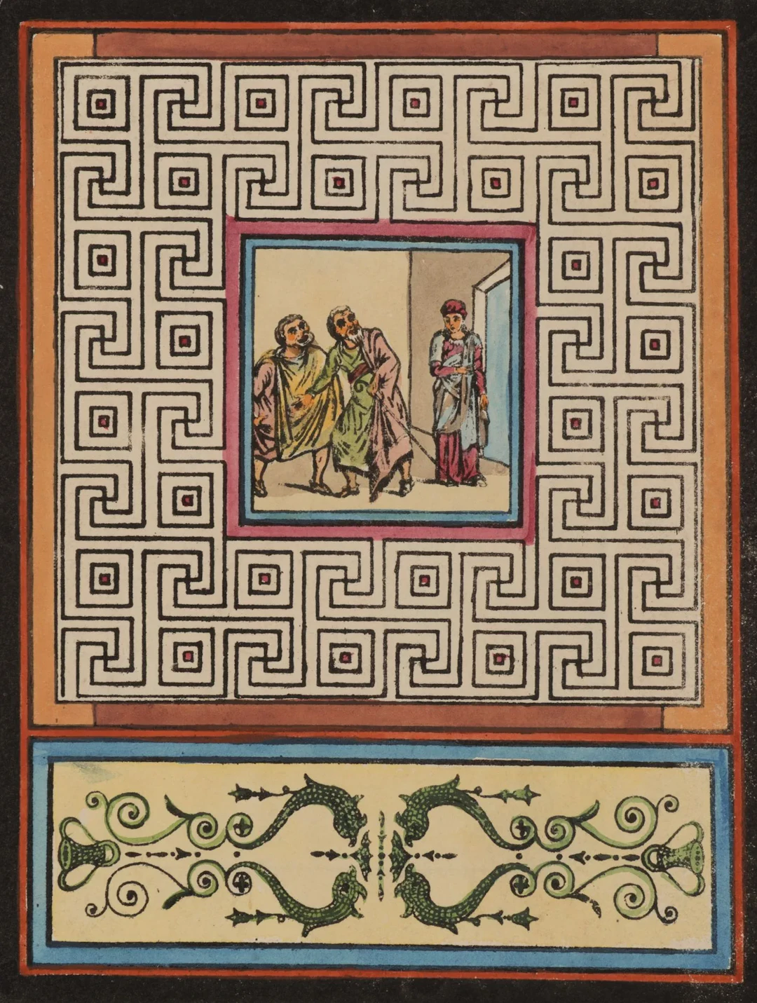 Unknown (18th century), Classical medallion, Lithograph Unknown (18th