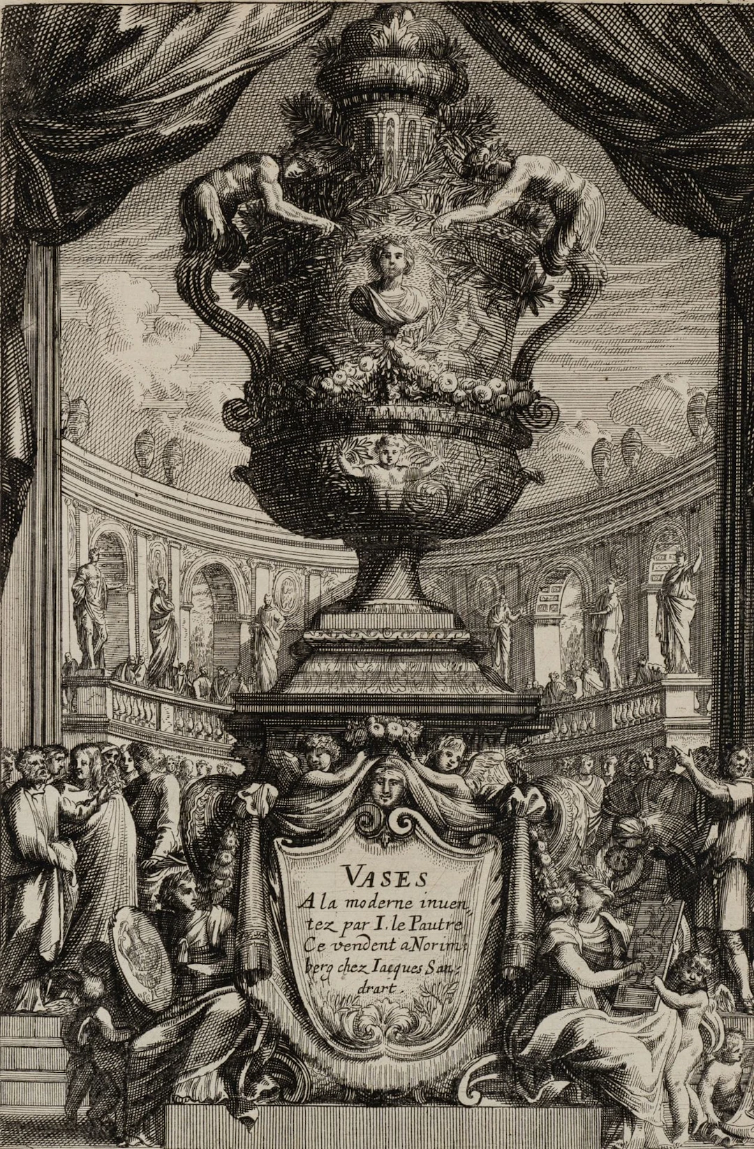S. SANDRART (1658–1716), A Magnificent Vase in the Antiquities Hall