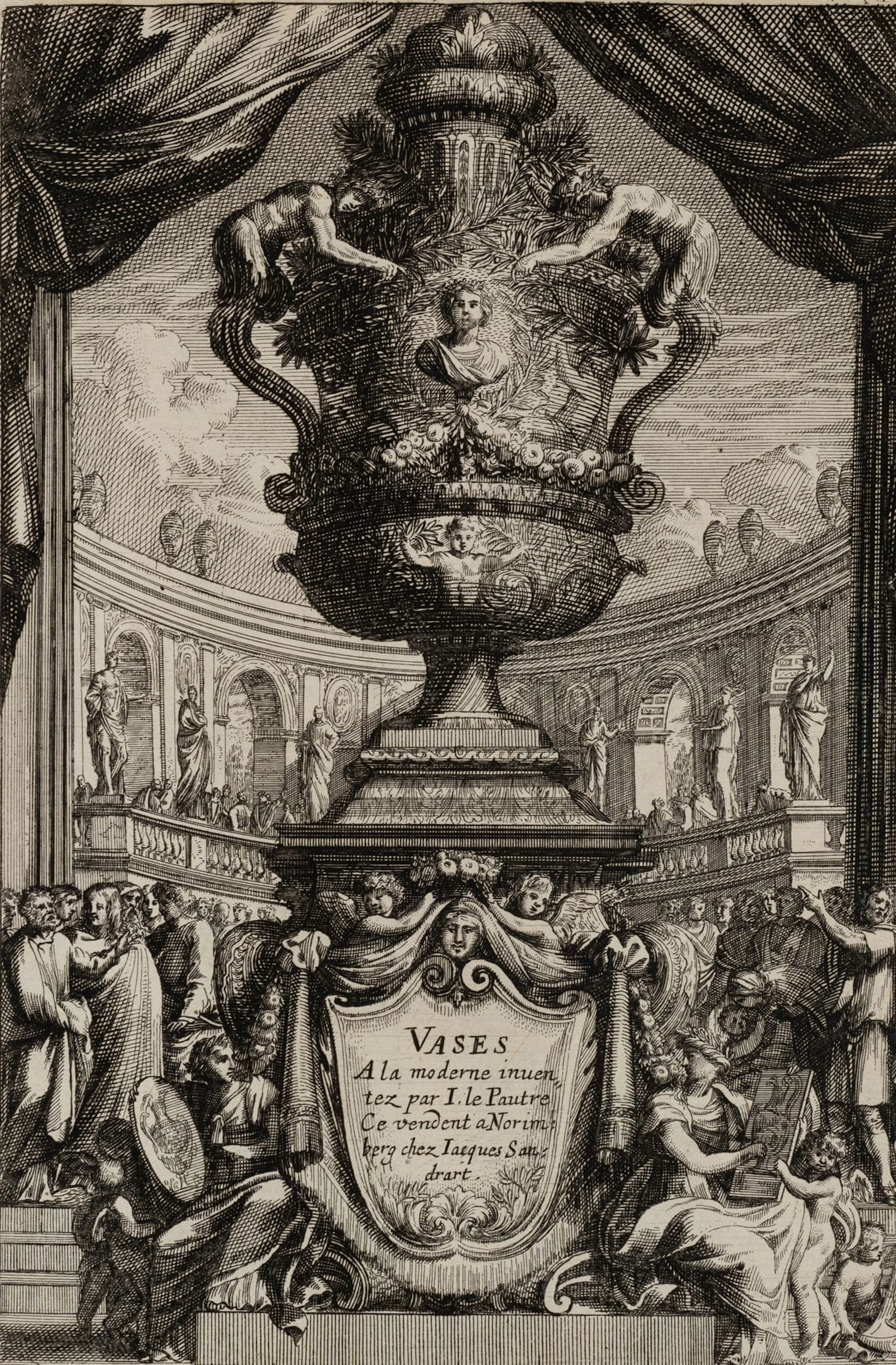 S. SANDRART (1658–1716), A Magnificent Vase in the Antiquities Hall