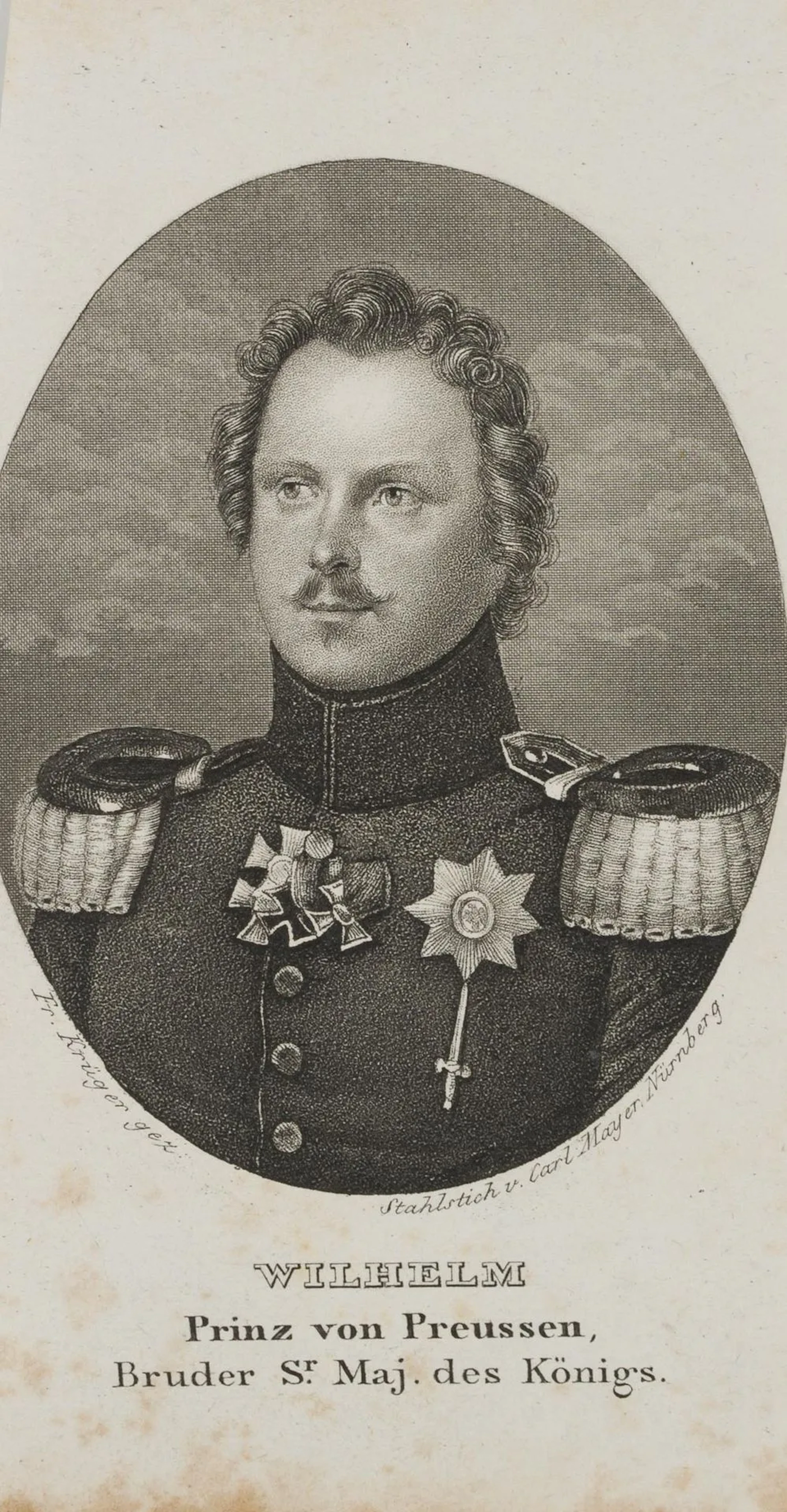 C. MAYER (*1798) after KRÜGER (*1797), Wilhelm, Prince of Prussia