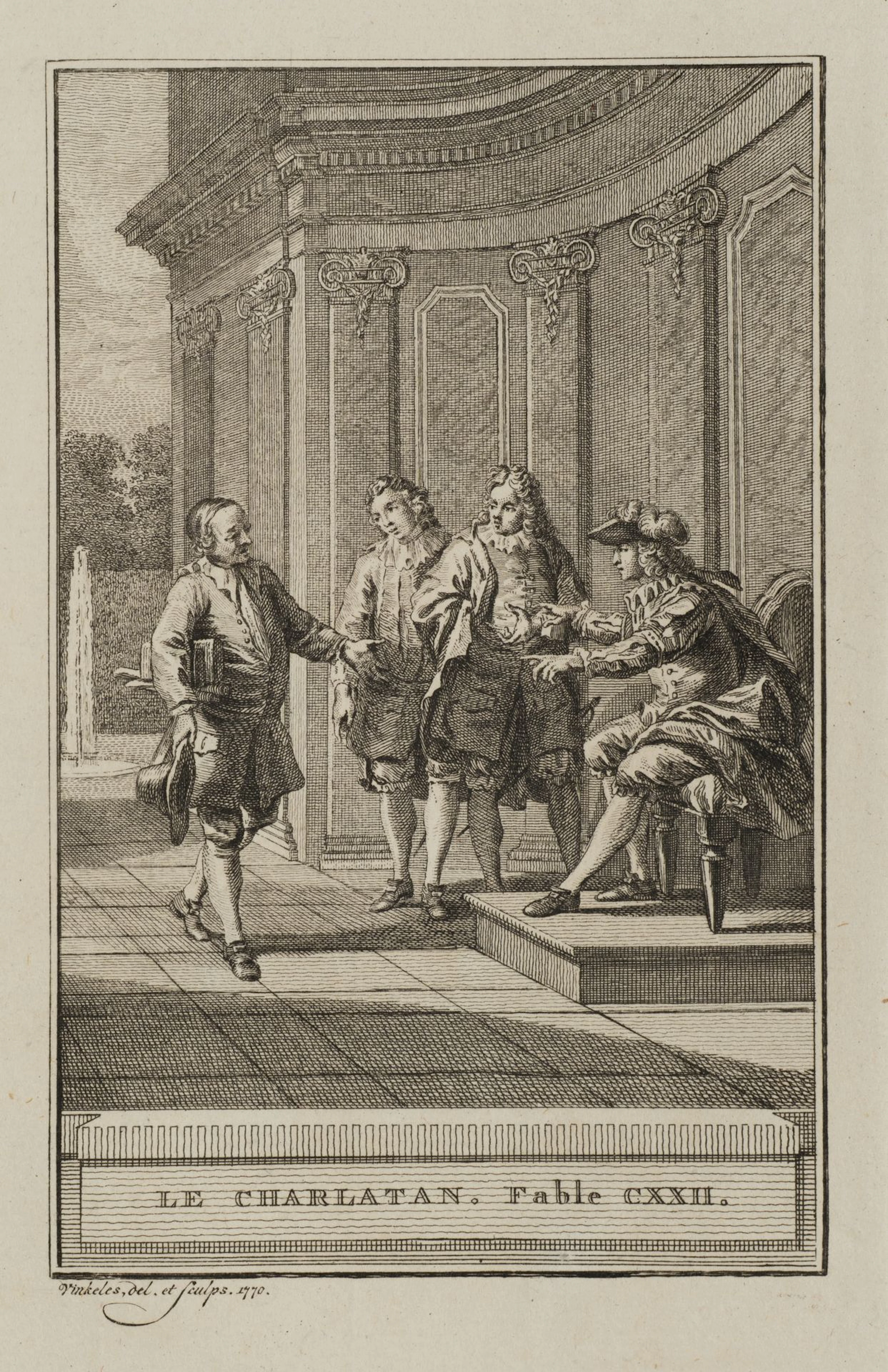 R. VINKELES (1741–1816), *The Charlatan*, 1770, etching Reinier Vinkeles