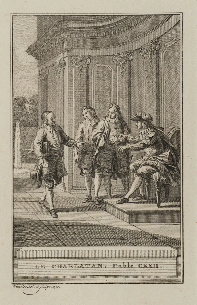 R. VINKELES (1741–1816), *The Charlatan*, 1770, etching Reinier Vinkeles