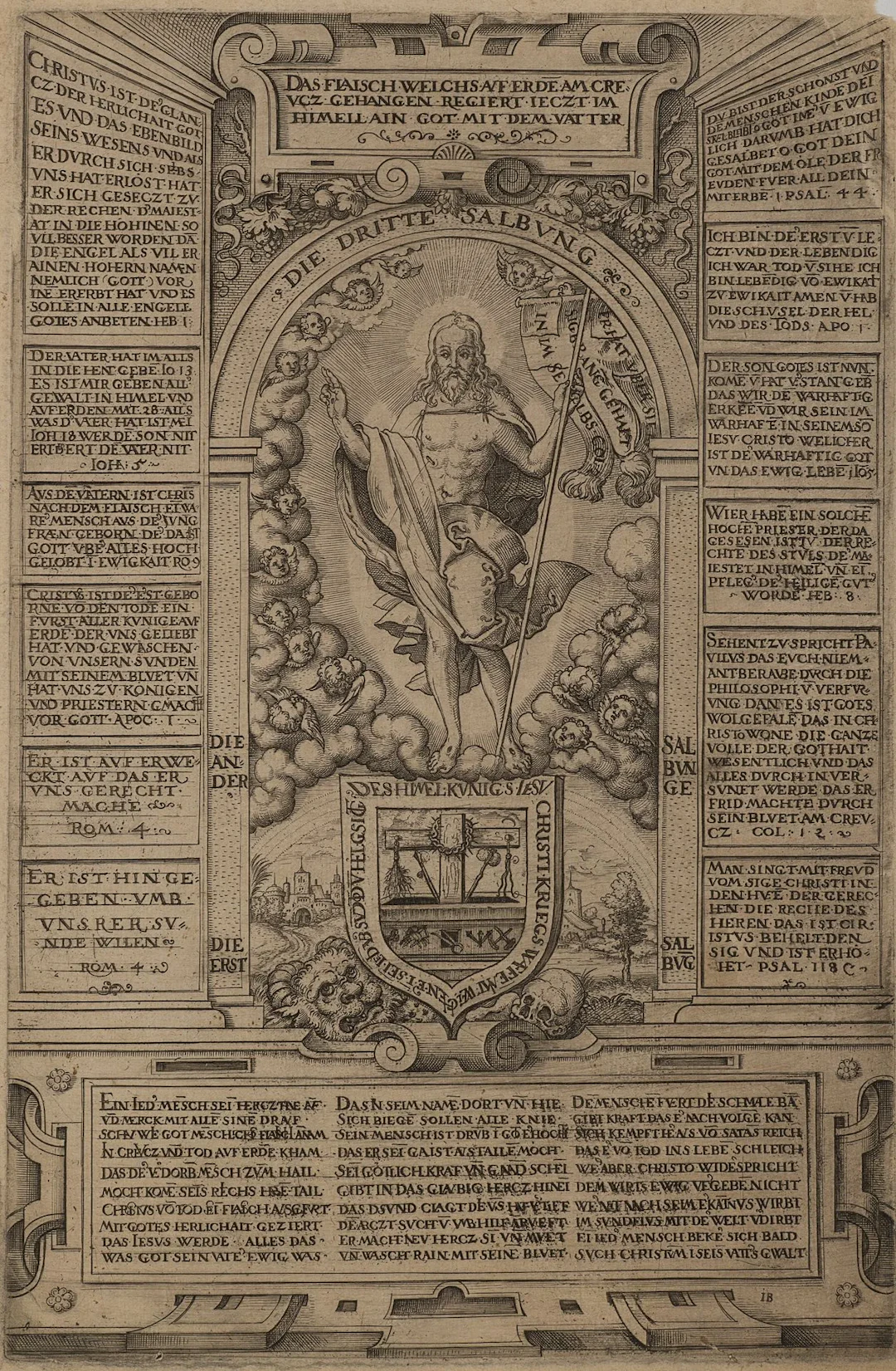 Monogram IB (17th), Salvator Mundi, Etching Monogramist IB (17th century):