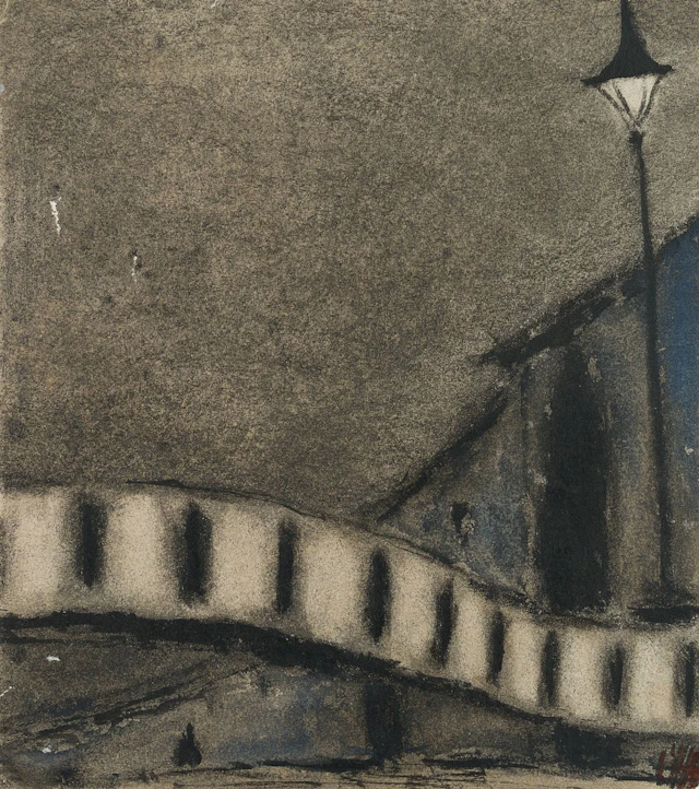 K. WOLF (1901–1993), A satirical depiction of a bridge, circa 1928