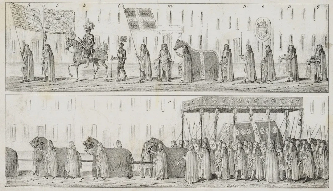 Unknown (19th), Funeral procession for Duke Johann Friedrich, 1860