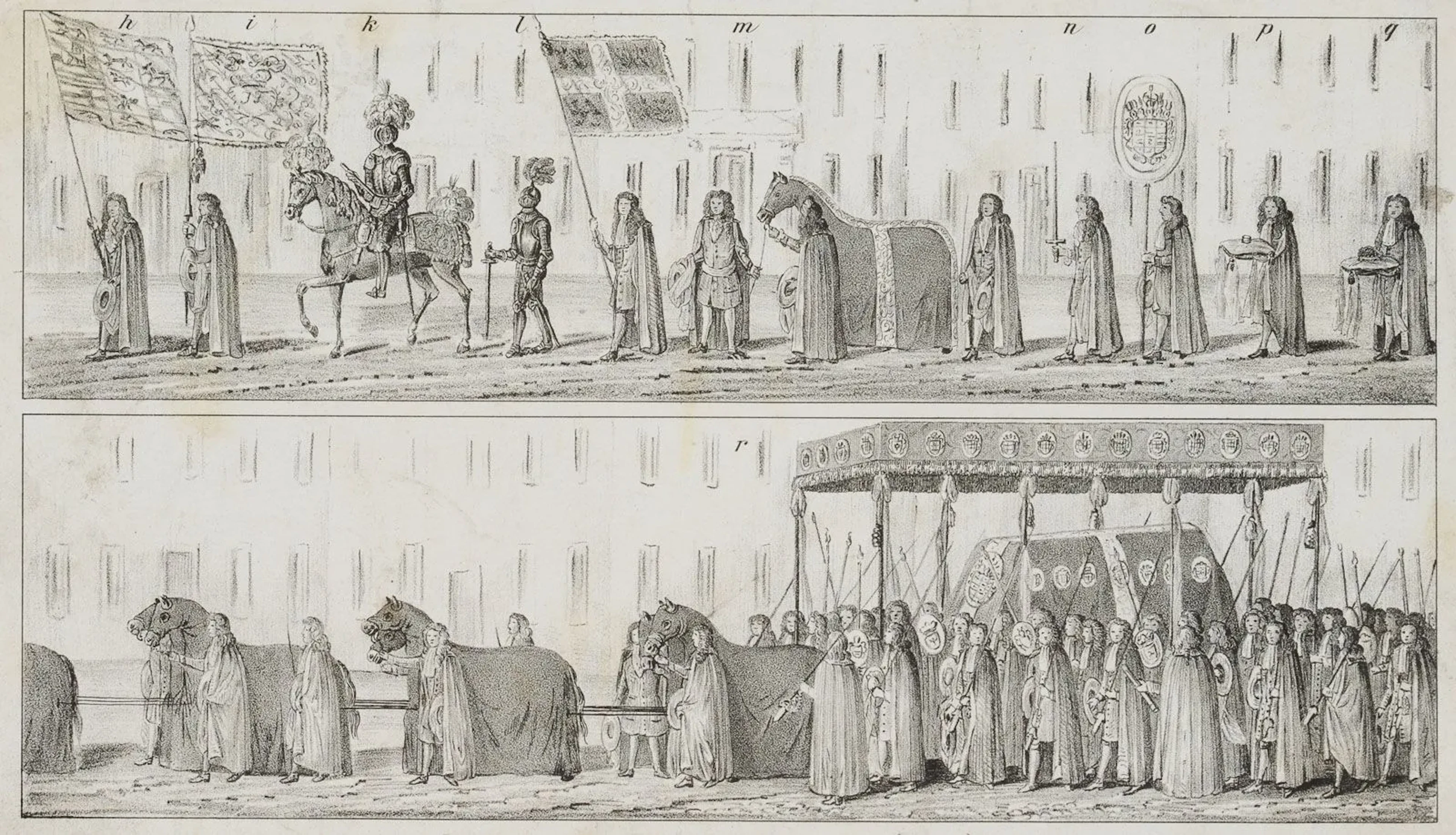 Unknown (19th), Funeral procession for Duke Johann Friedrich, 1860