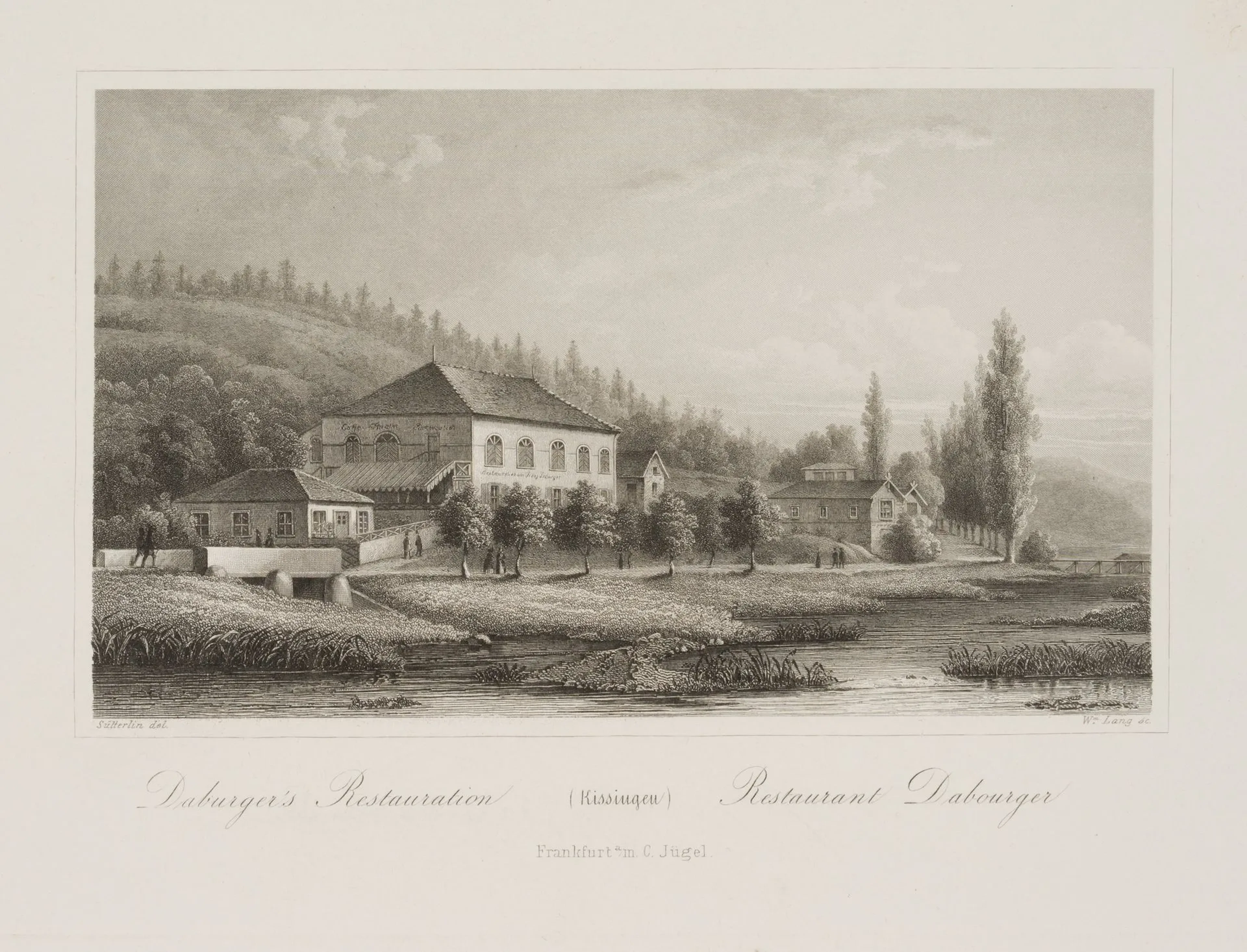 W. LANG (19th century) after SÜTTERLIN (*1865), Daburger's Restaurant