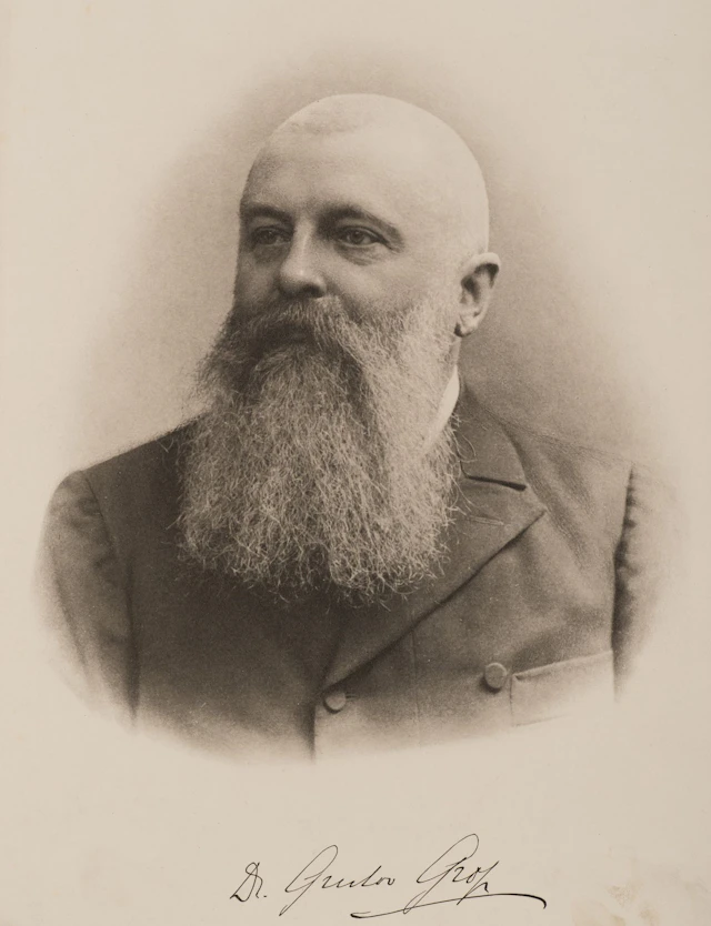 Unknown (20th), Portrait of Gustav Groß, Photogravure Unknown (20th