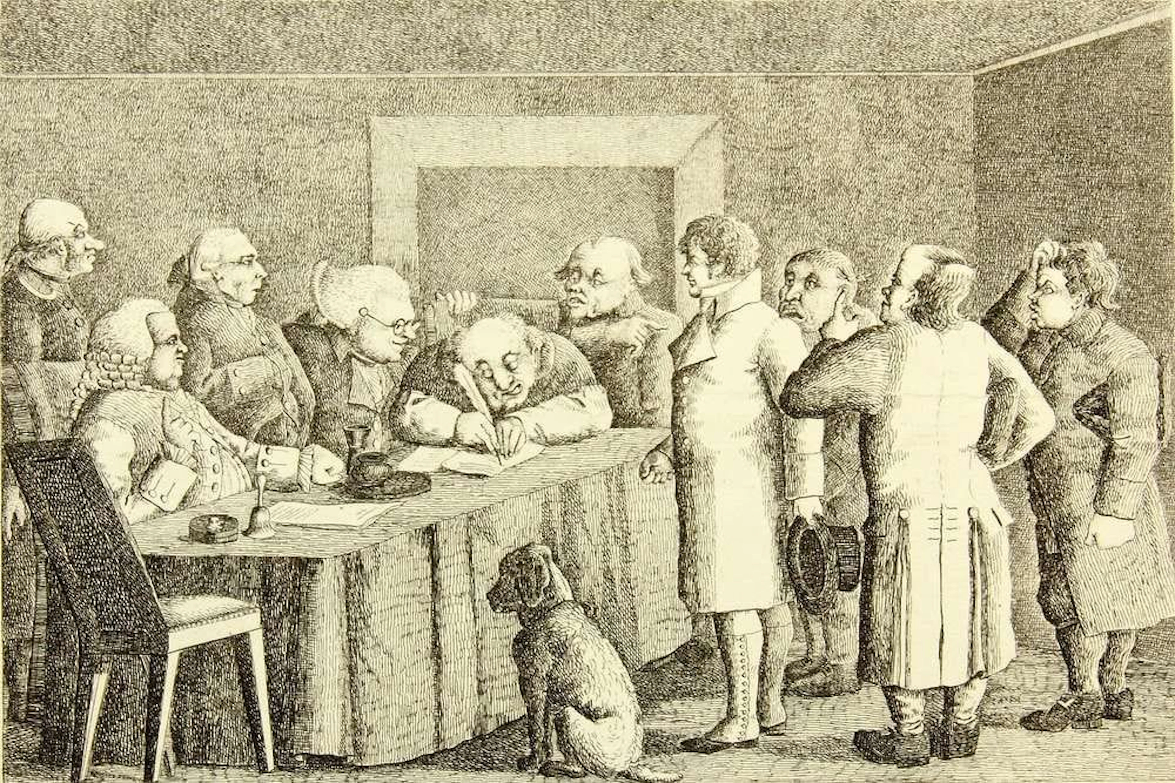 F. ROTTMANN (1768–1816), *The Painter on Trial*, a satire, etching