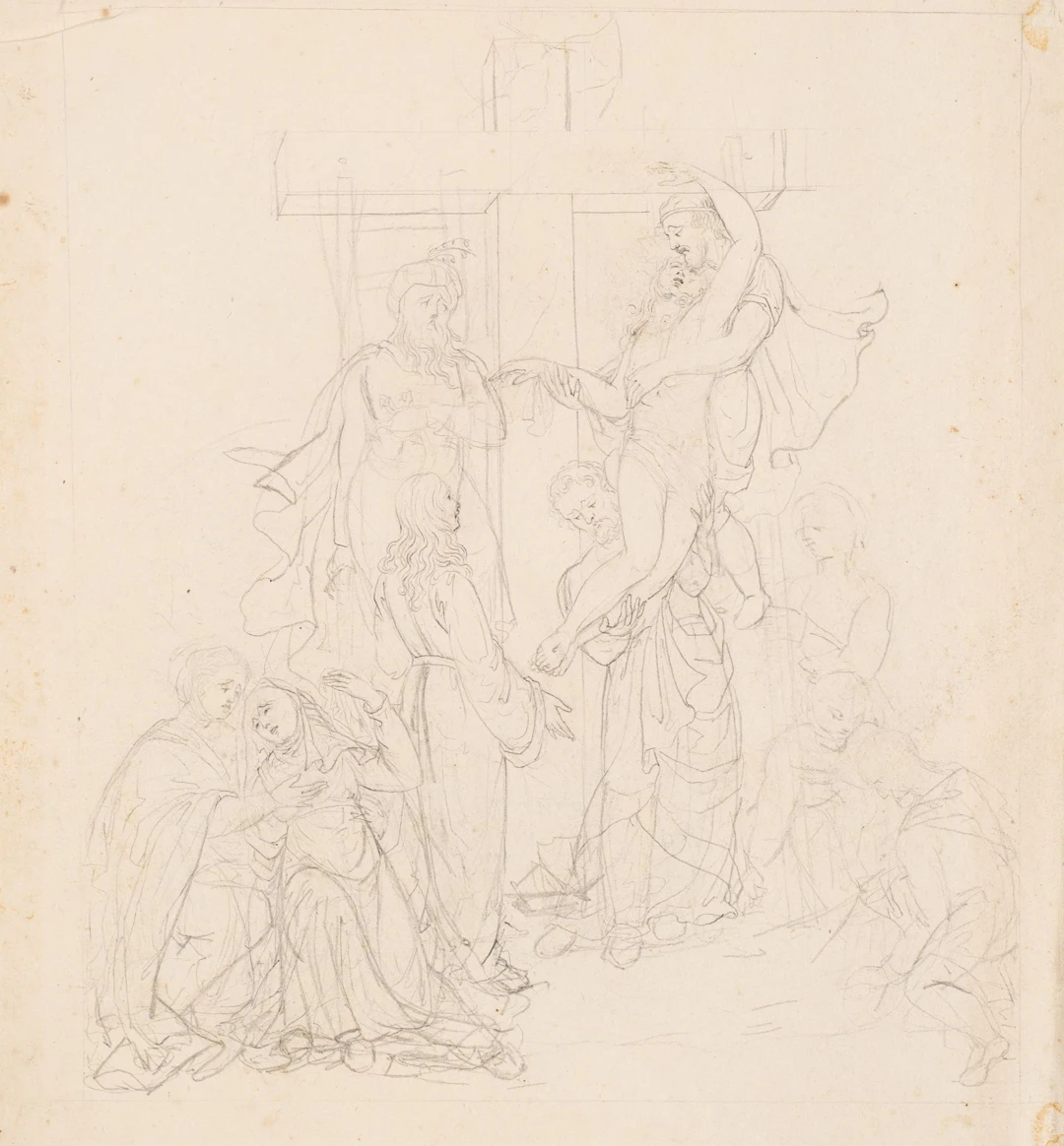 Unknown (19th century), The Descent from the Cross, Pencil Unknown
