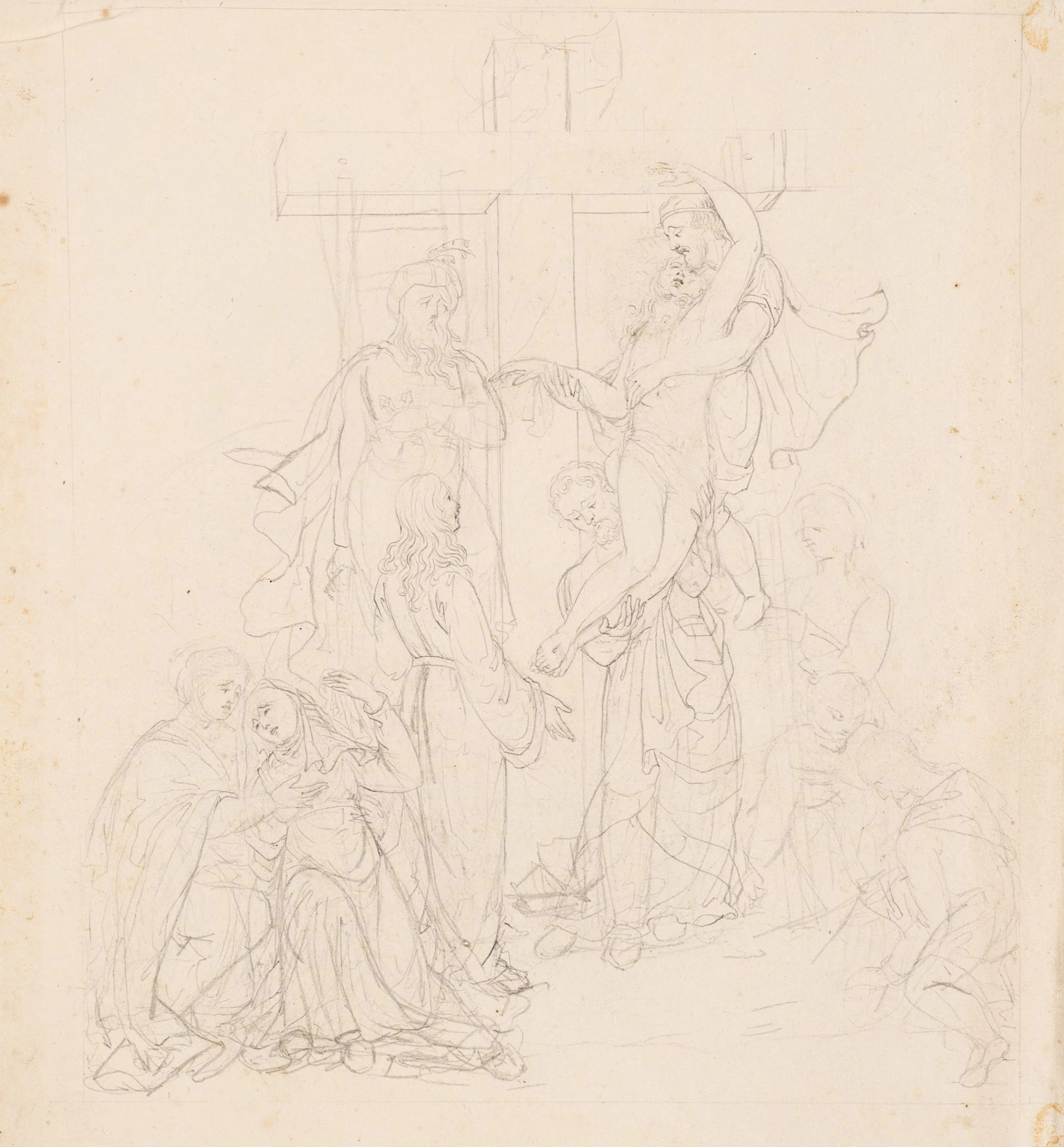 Unknown (19th century), The Descent from the Cross, Pencil Unknown
