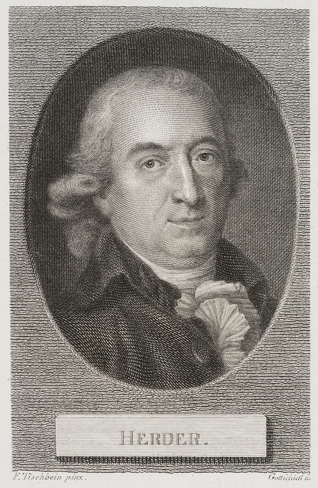 J. GOTTSCHICK (*1776) after TISCHBEIN (*1750), Joh. Gottfr. von Herder