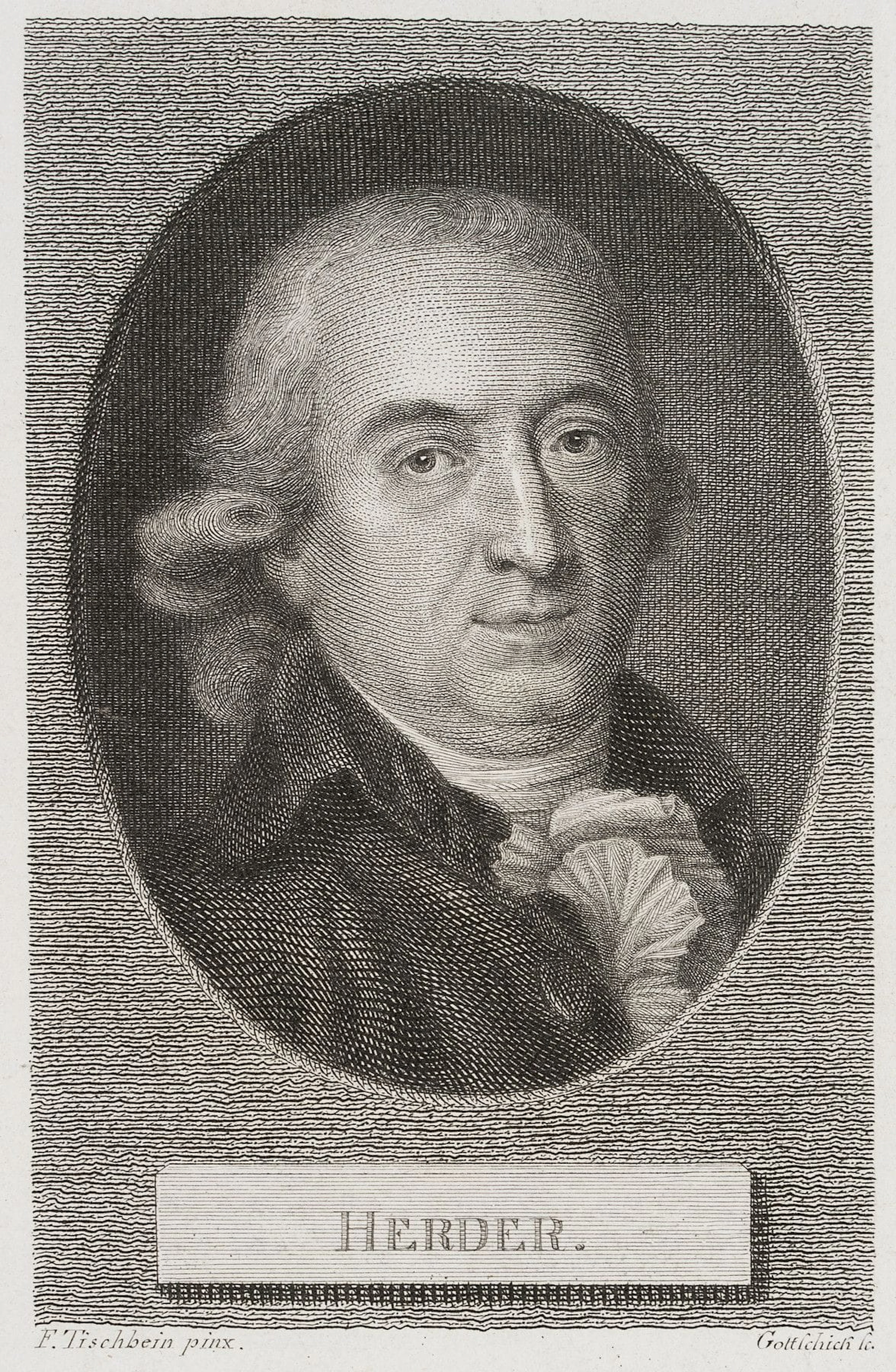 J. GOTTSCHICK (*1776) after TISCHBEIN (*1750), Joh. Gottfr. von Herder