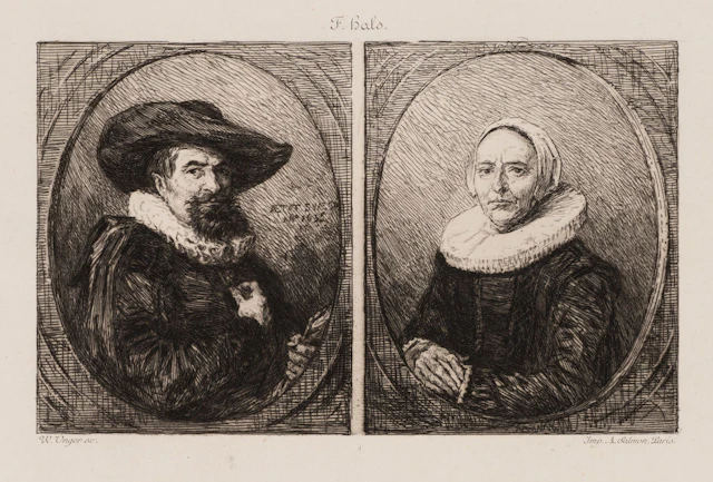 W. UNGER (*1837) after HALS (*1582), Double Portrait of a Married