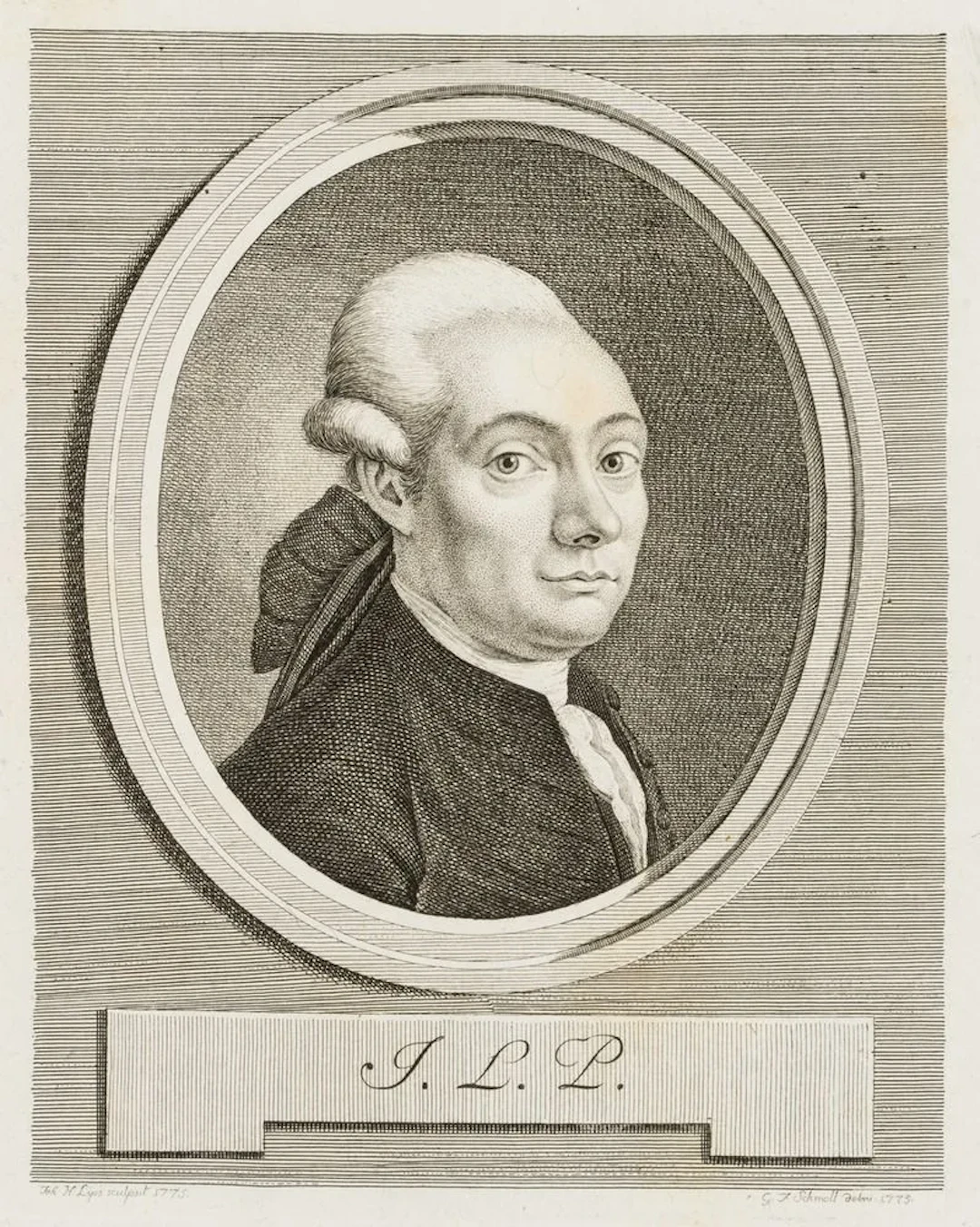 J. LIPS (1758–1817), Portrait of J.L. Passavant, Etching Johann Heinrich