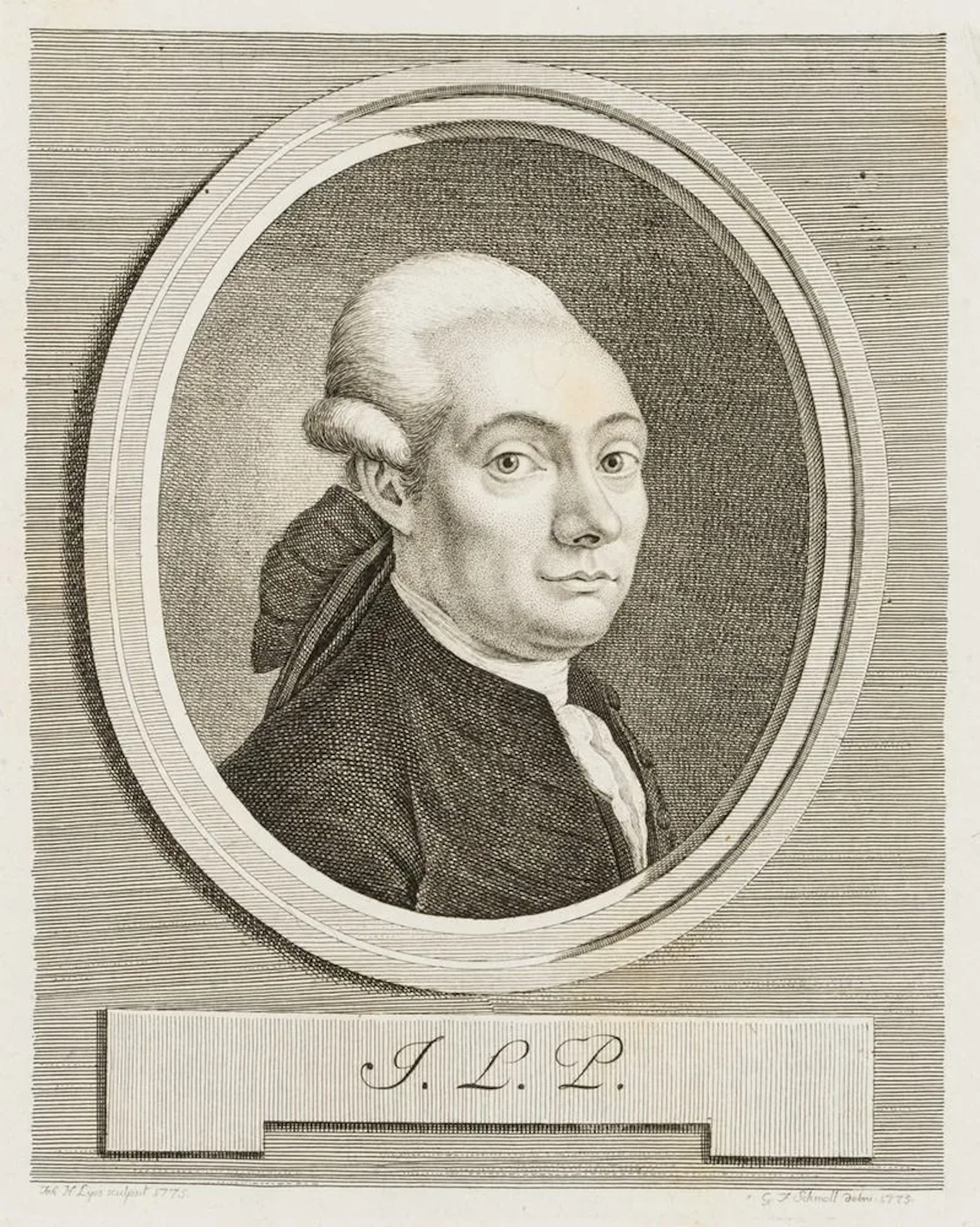 J. LIPS (1758–1817), Portrait of J.L. Passavant, Etching Johann Heinrich