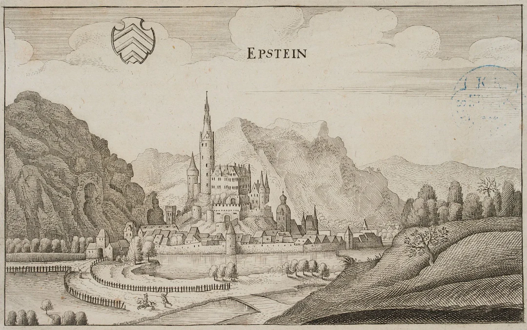 M. MERIAN (1593–1650), Eppstein in the Taunus, 1646, copper engraving