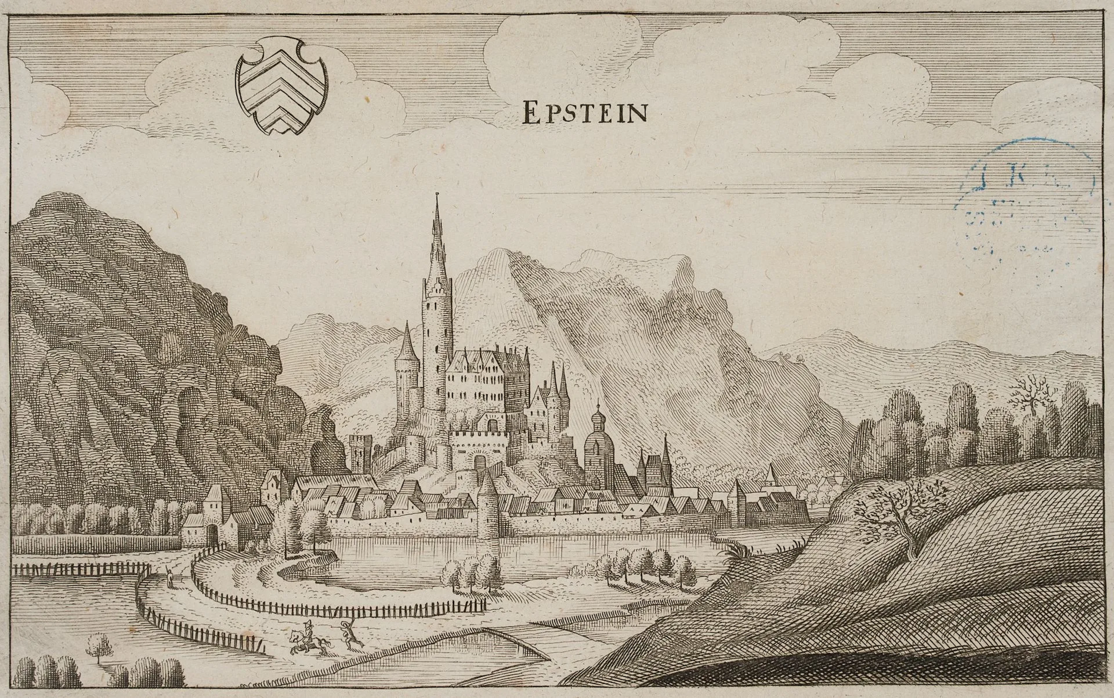 M. MERIAN (1593–1650), Eppstein in the Taunus, 1646, copper engraving