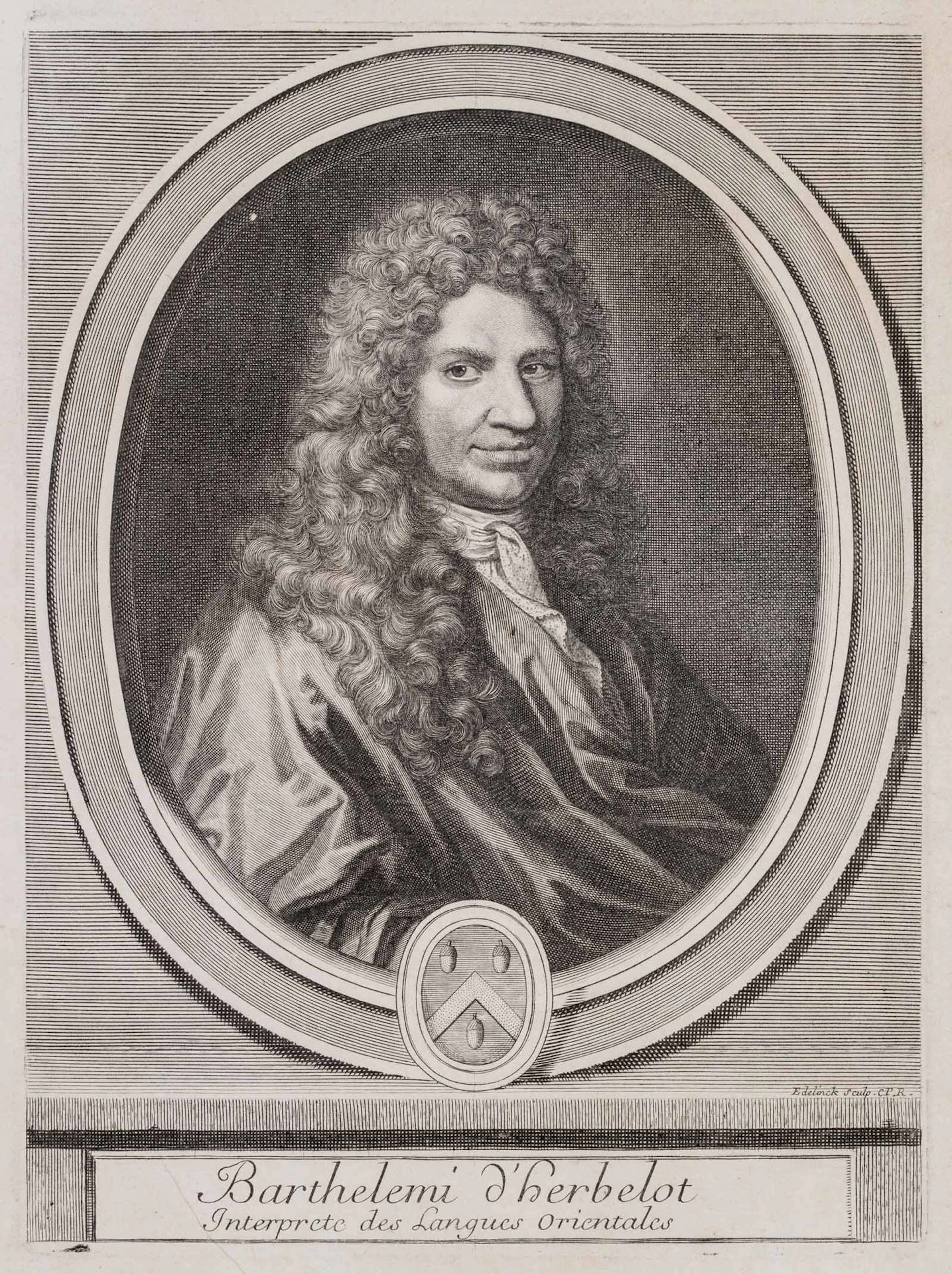 N. EDELINCK (1681-1767), Barthélemy d'Herbelot, Orientalist, around