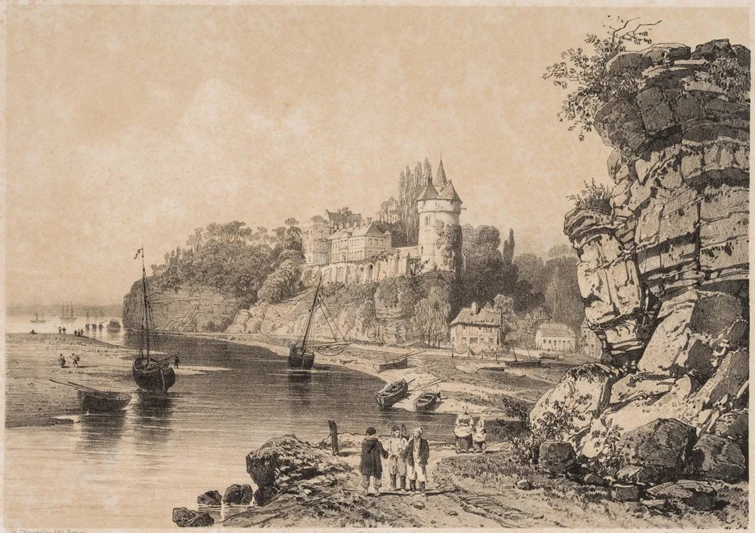 E. CICÉRI (*1813) after BENOIST (*1818), Château de Trancarville