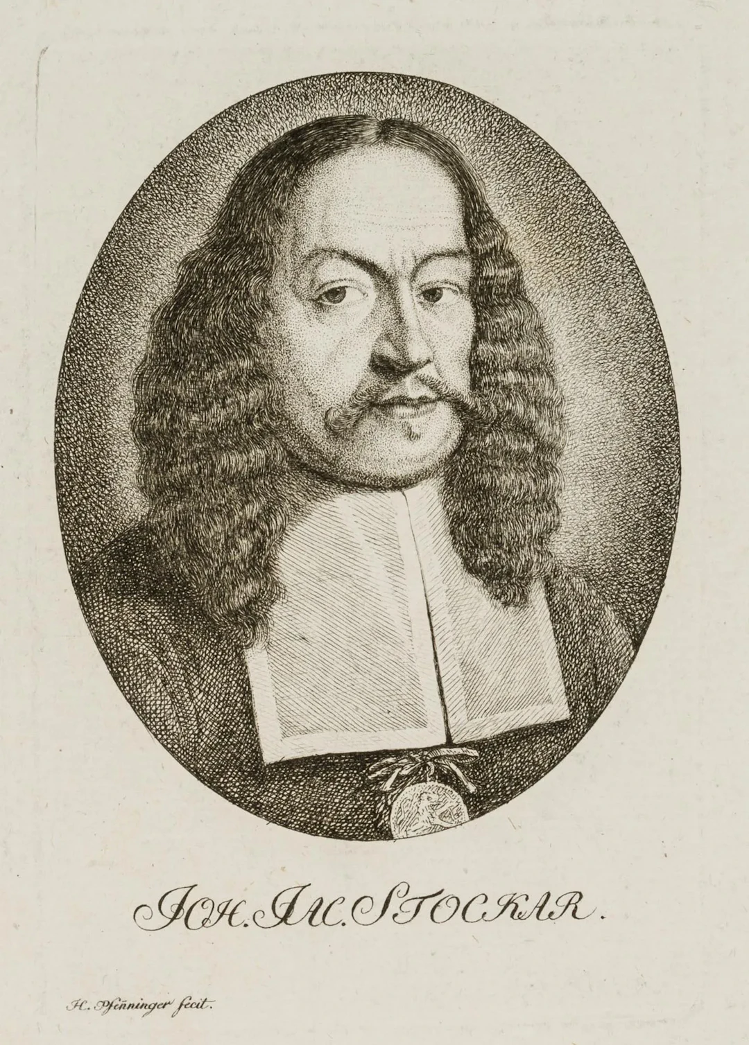 H. PFENNINGER (*1749), Joh. Jac. Stockar, 1782, Etching Heinrich Pfenninger