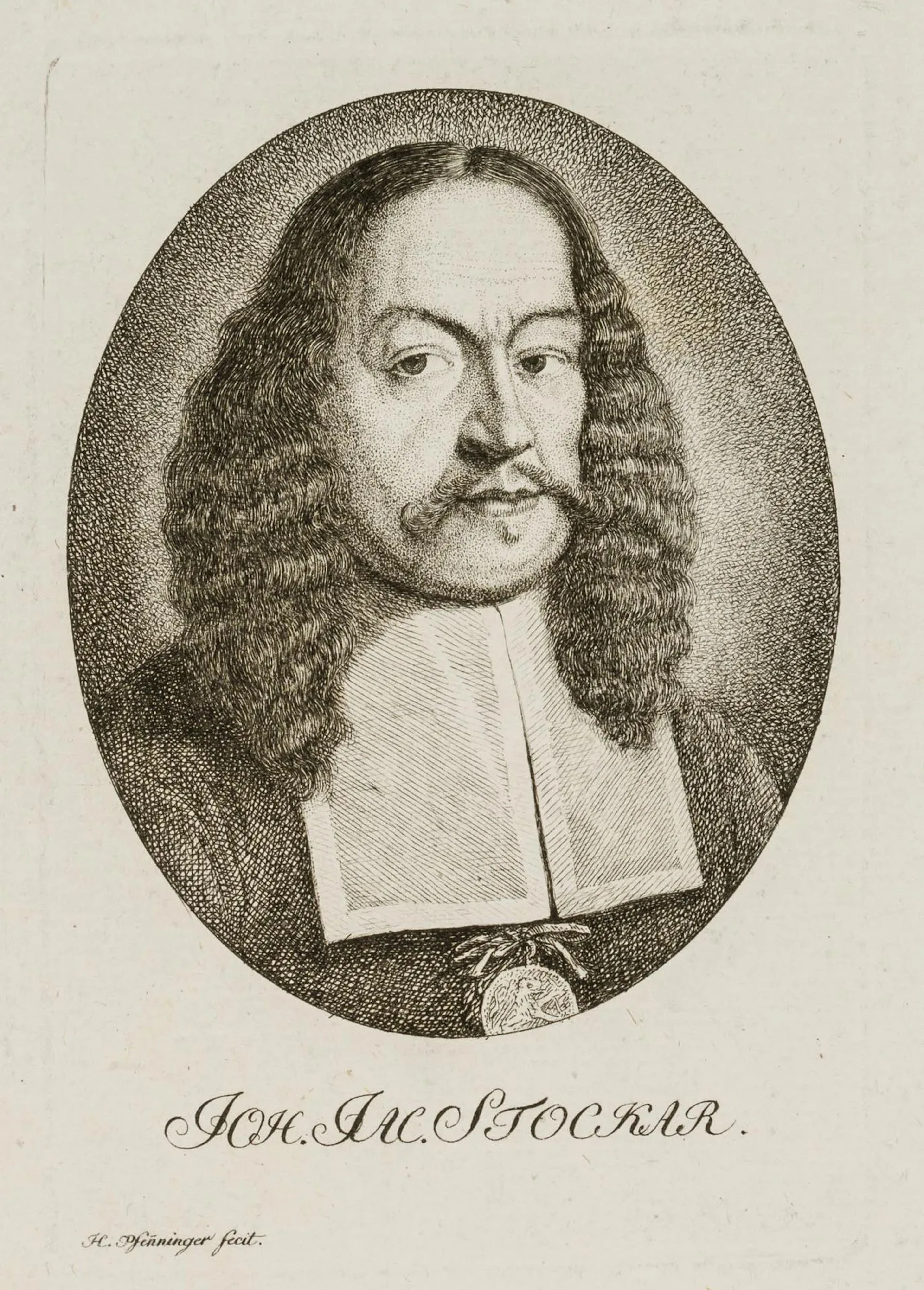 H. PFENNINGER (*1749), Joh. Jac. Stockar, 1782, Etching Heinrich Pfenninger