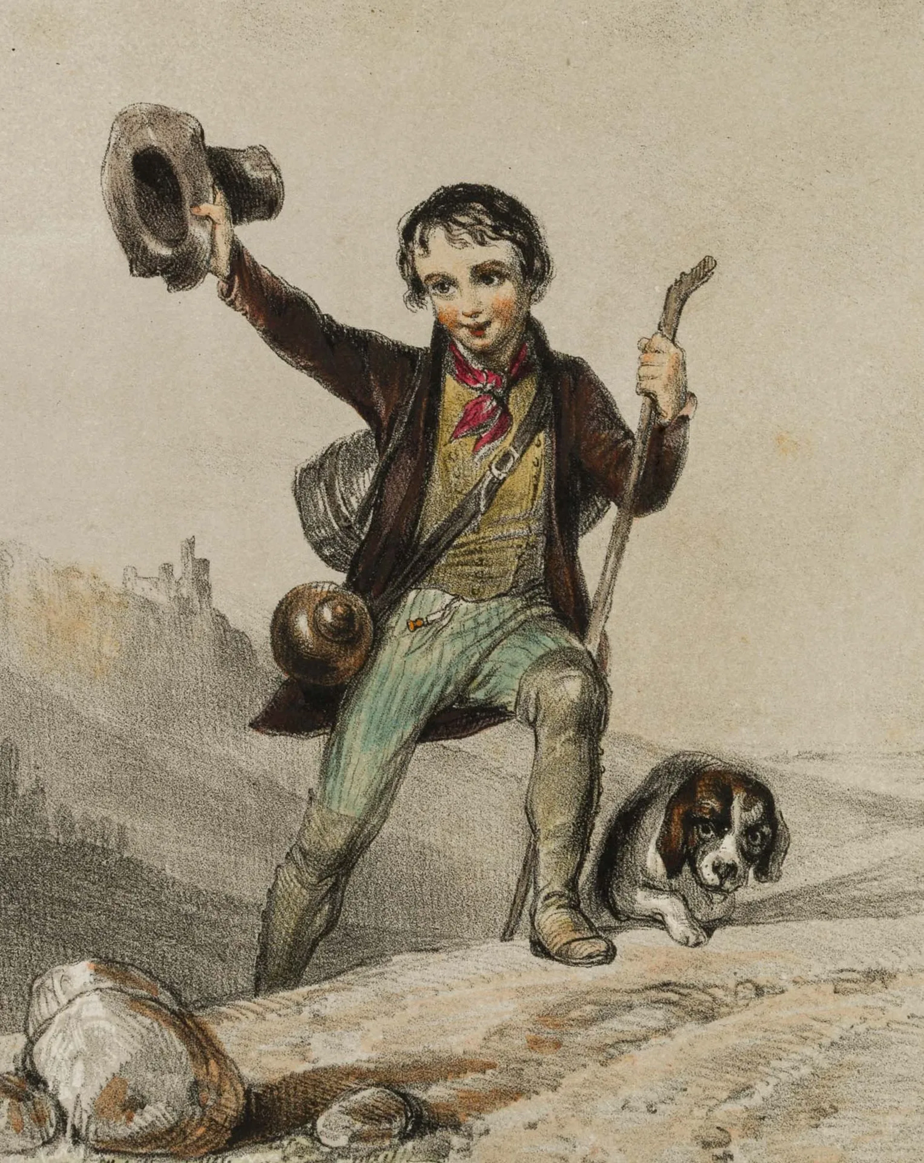 T. HOSEMANN (1807–1875), The Return of a Savoyard Boy, Lithograph