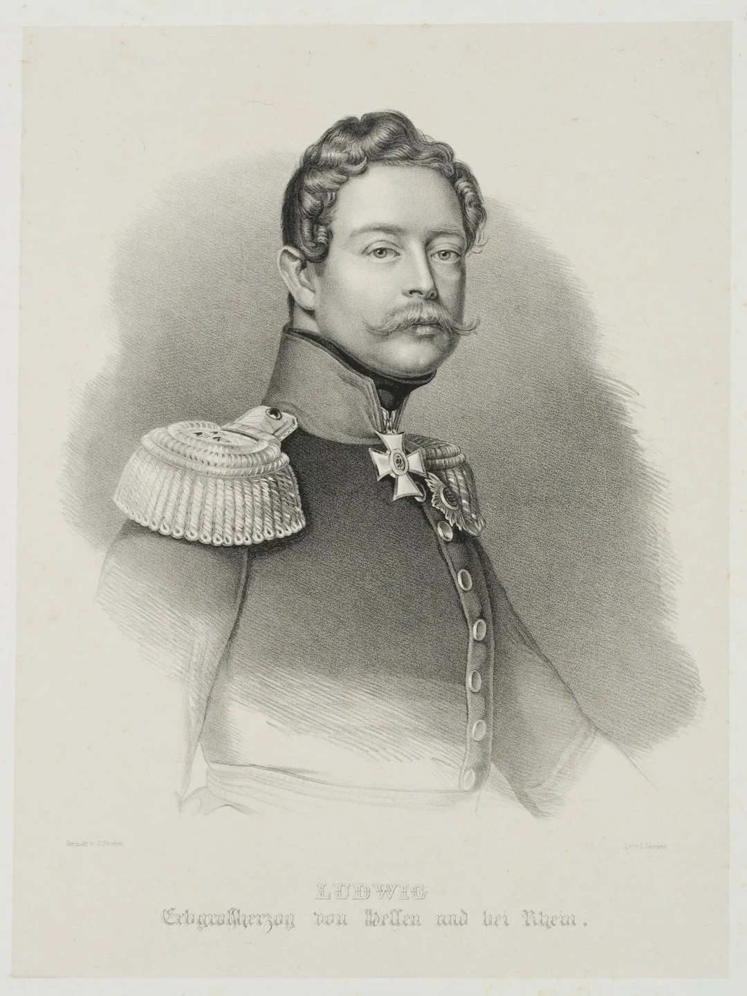 F. LÖSSER (19th century) after STIELER (*1781), Ludwig IV of Hesse-Darmstadt