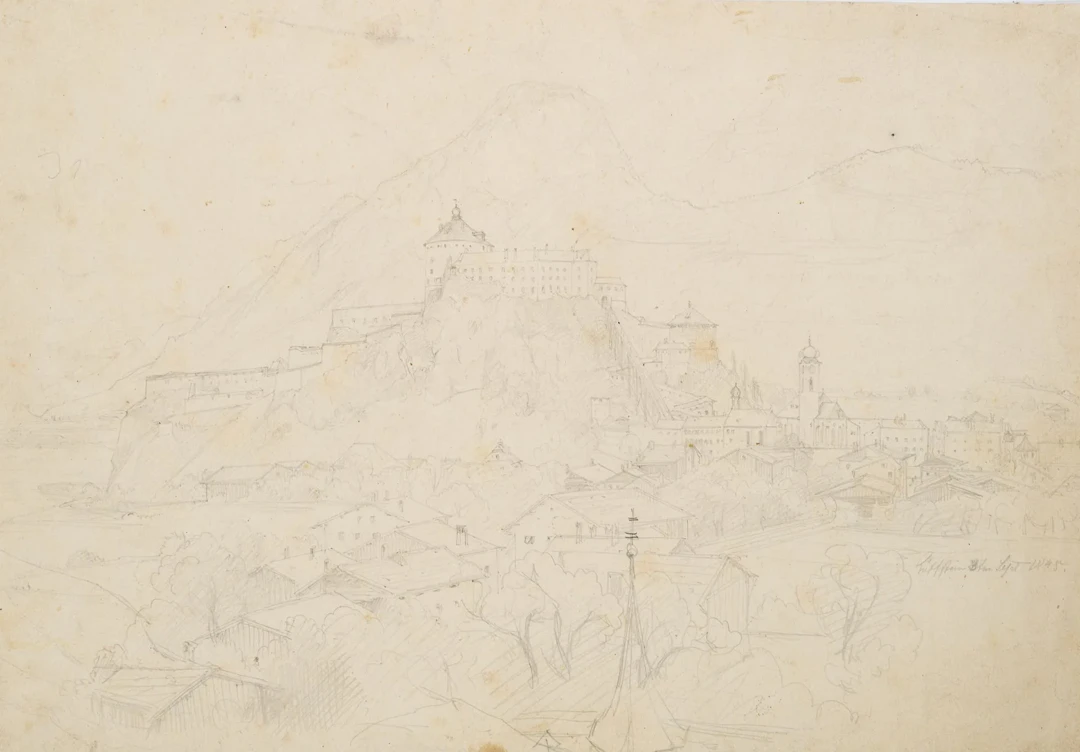Unknown (19th), Kufstein Fortress in Tyrol, 1845, Pencil Unknown (19th