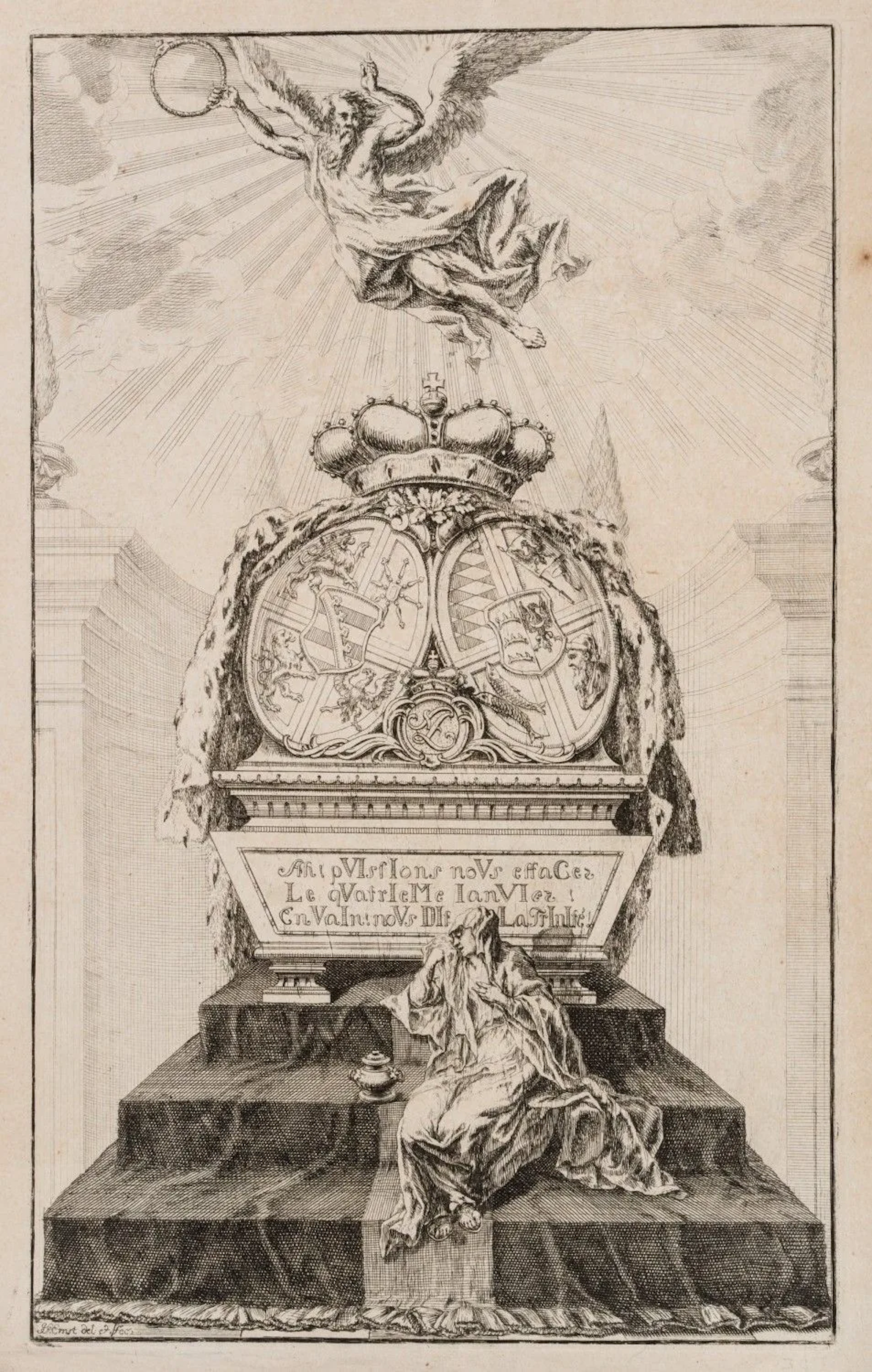 K. ERNST (1758–1830), Epitaph of a Duke of Württemberg, ca. 1790