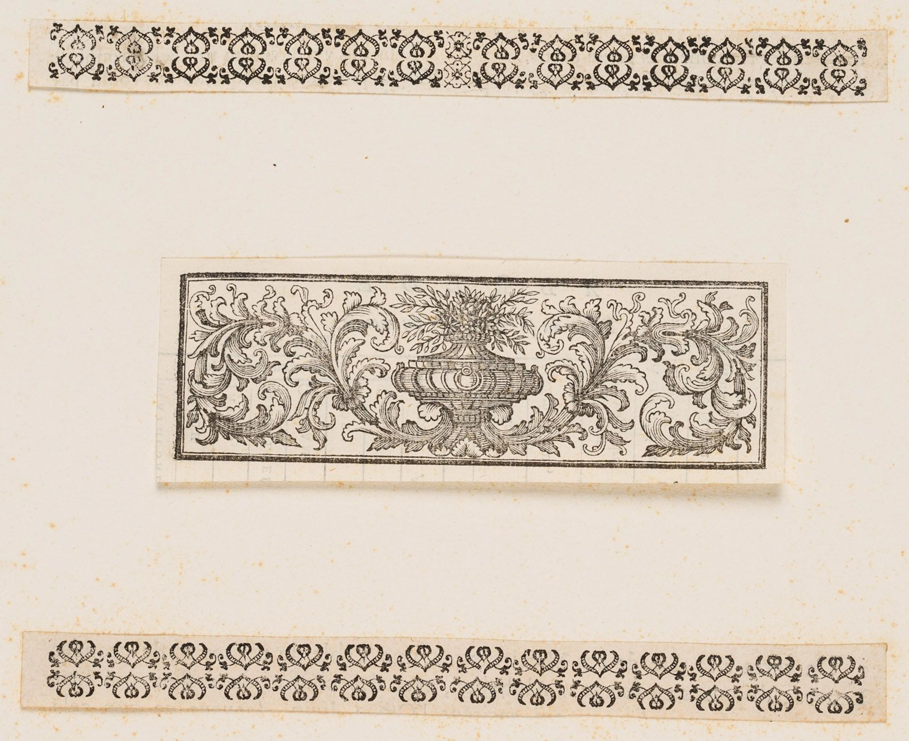 Unknown (18th century), Book decoration. Ornamental borders, flowers