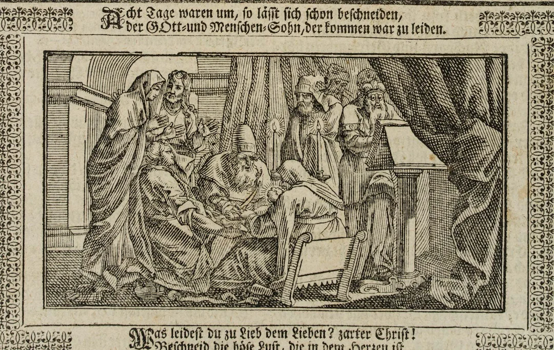 Unknown (16th century), Jesus in the Temple with Simeon, Woodcut Unknown