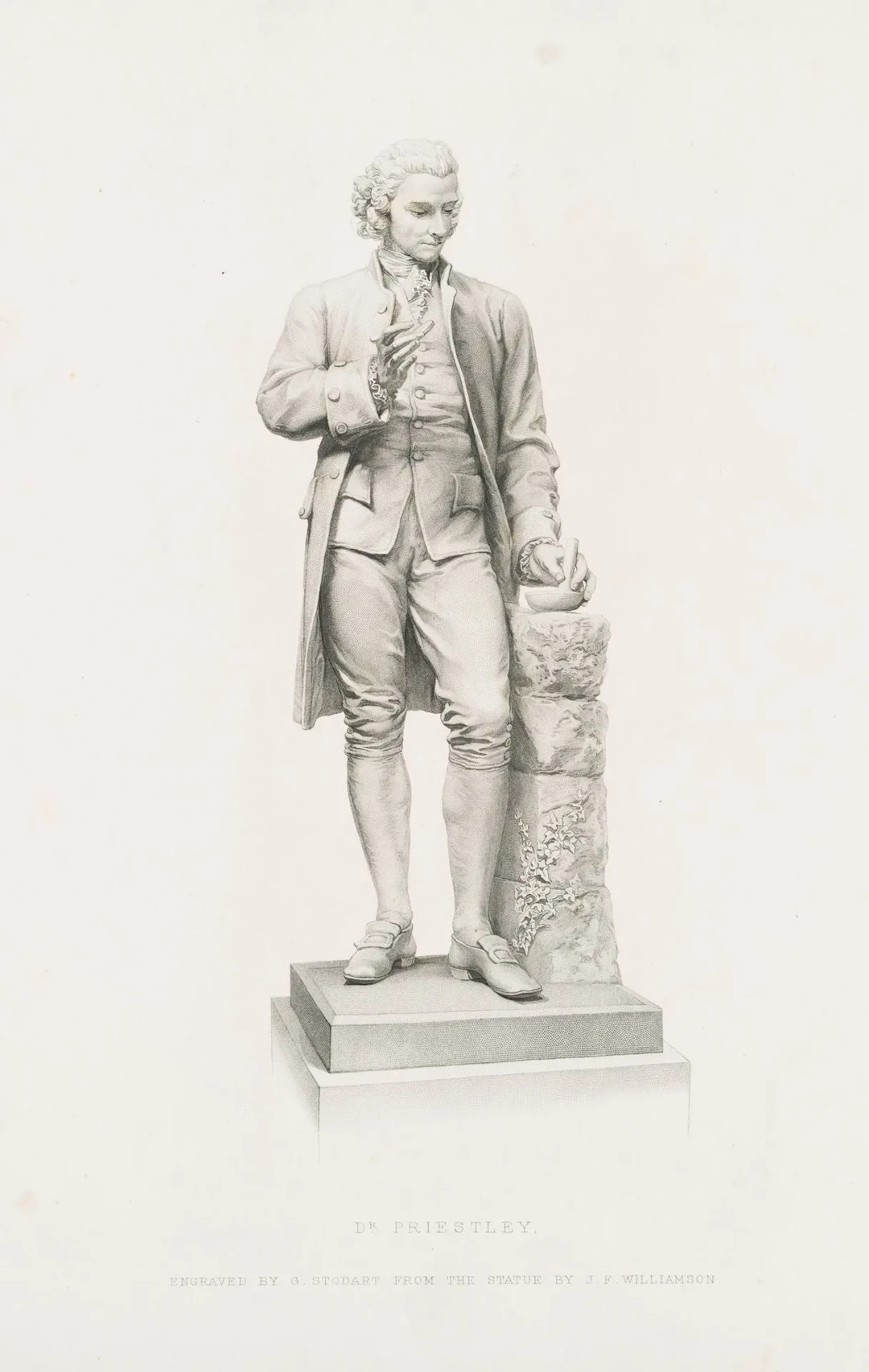 G. STODART (19th), Portrait of Joseph Priestley, 1874, Stipple engraving