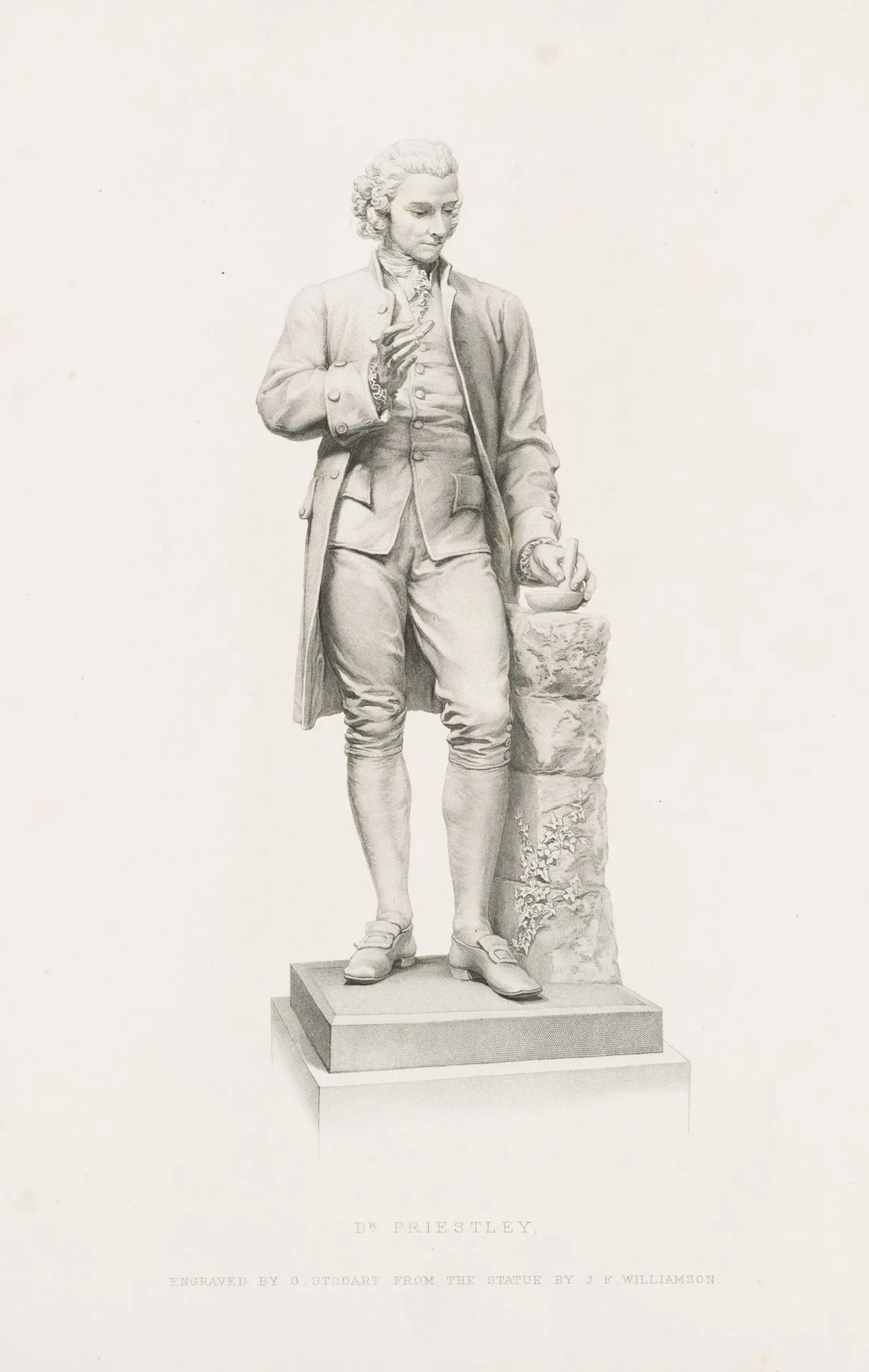 G. STODART (19th), Portrait of Joseph Priestley, 1874, Stipple engraving