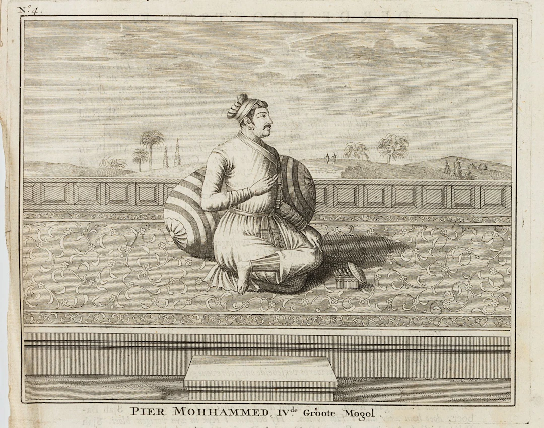 Unknown (18th century), Pier Mohammed IV, Mughal Emperor, around 1726