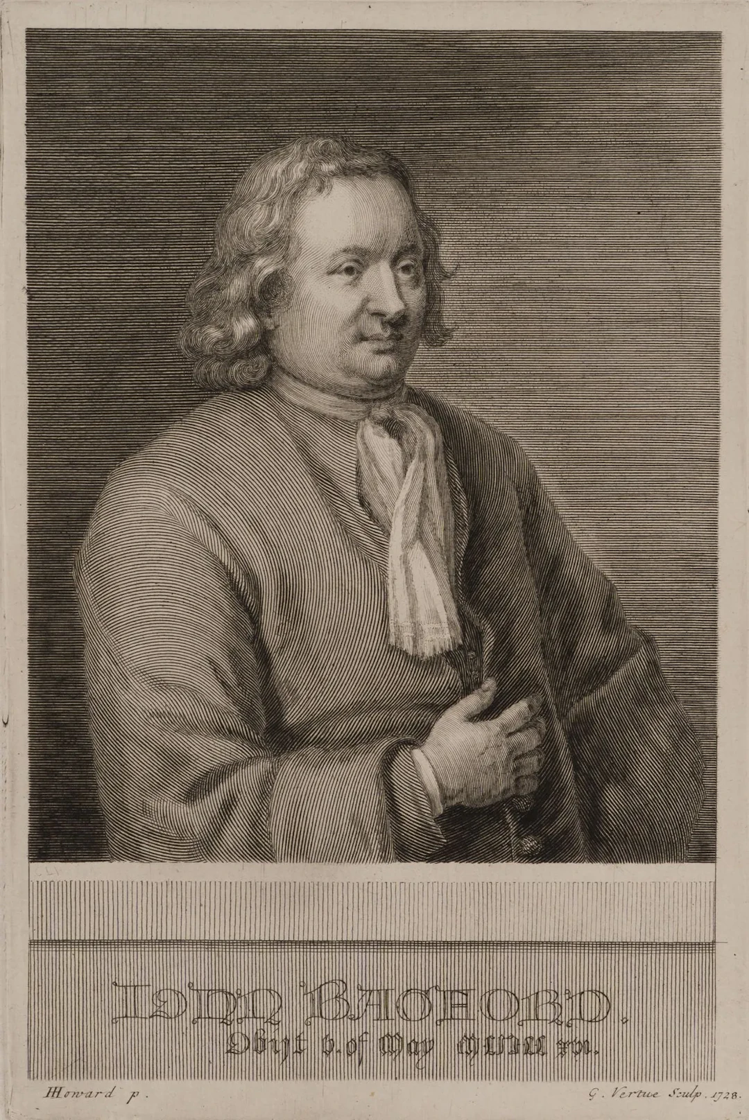 G. VERTUE (*1684) after HOWARD (*1675), Portrait of John Bagford