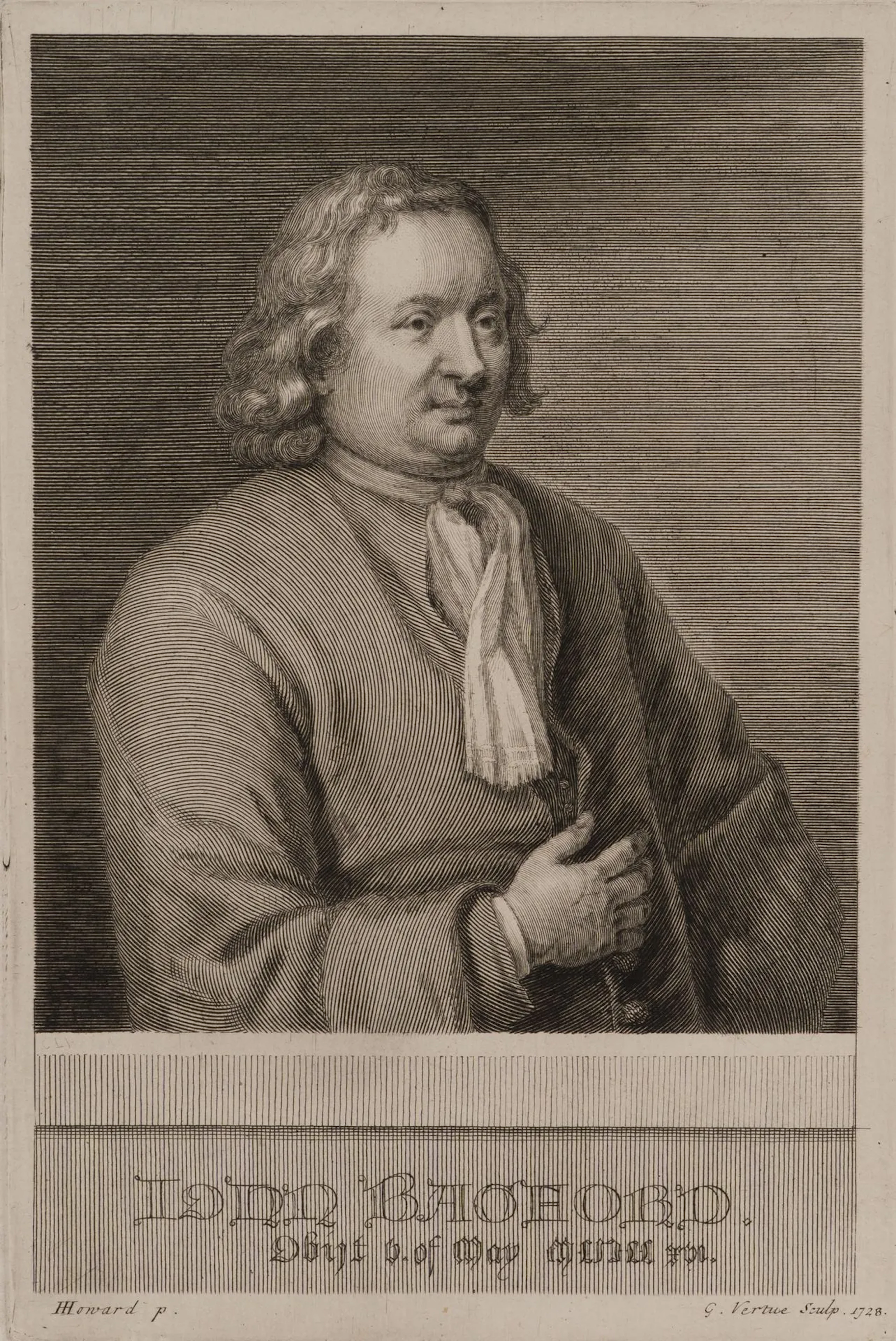 G. VERTUE (*1684) after HOWARD (*1675), Portrait of John Bagford
