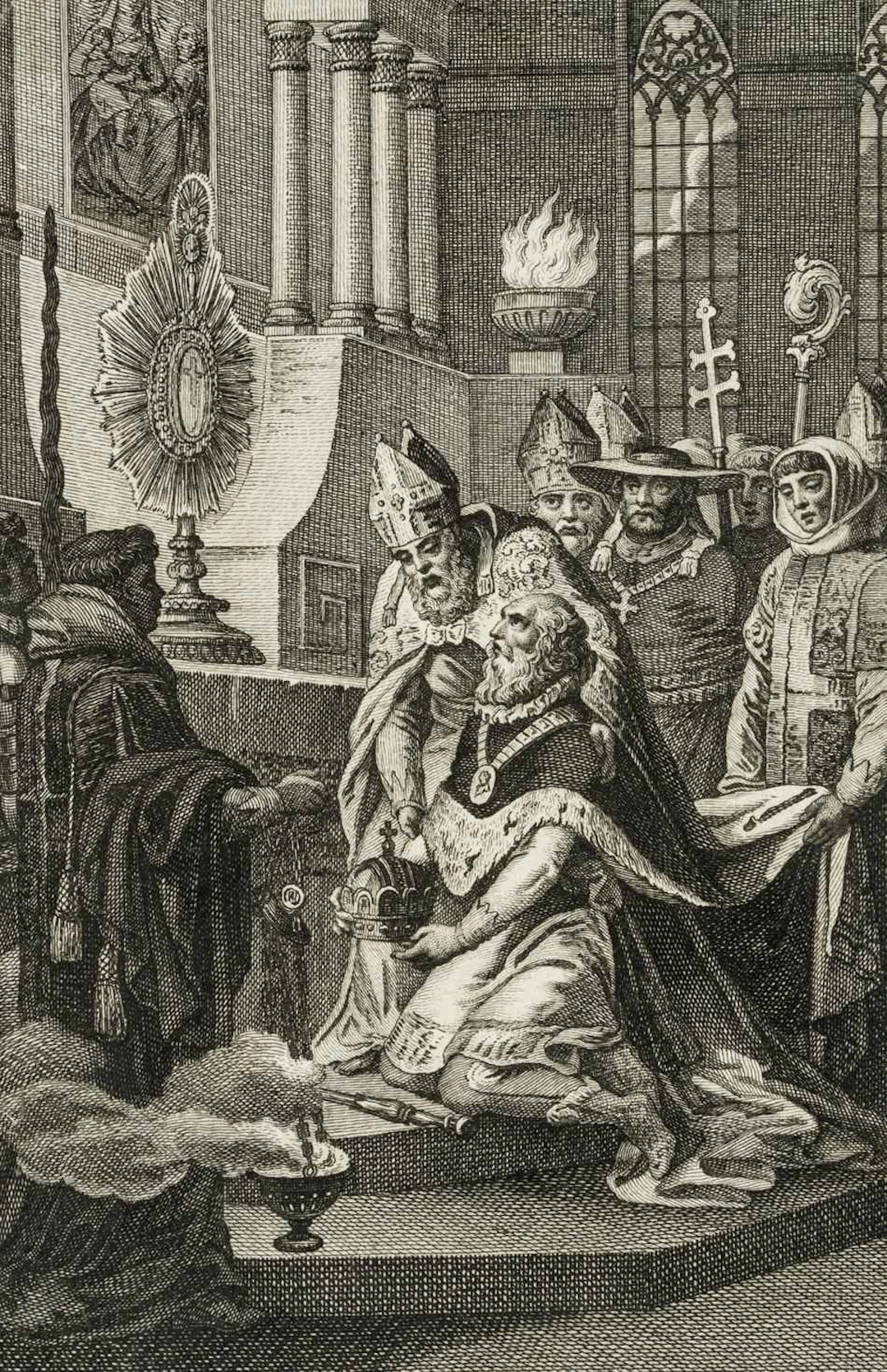 Unknown (18th century), The Coronation of an Emperor in a Cathedral