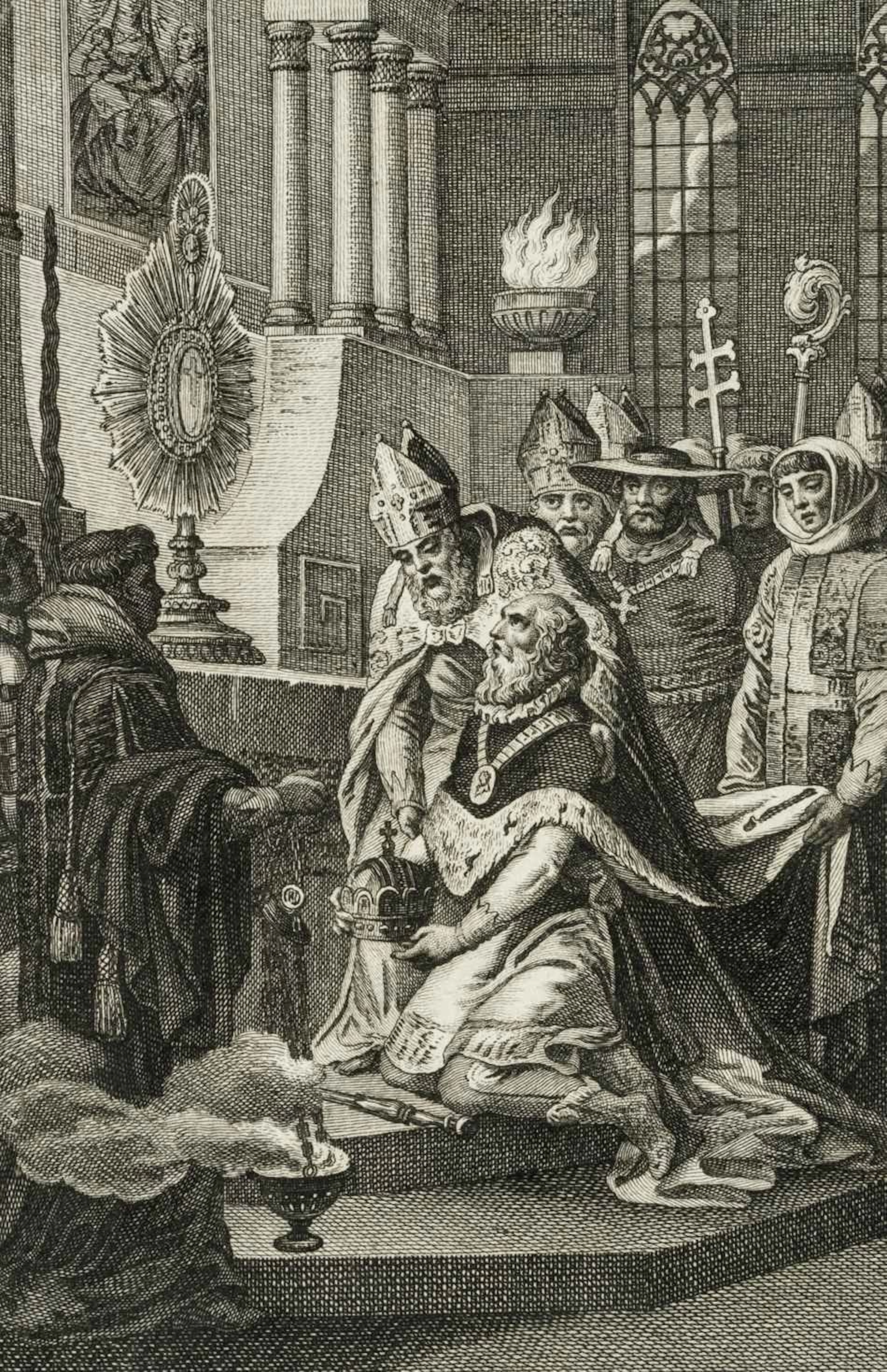 Unknown (18th century), The Coronation of an Emperor in a Cathedral