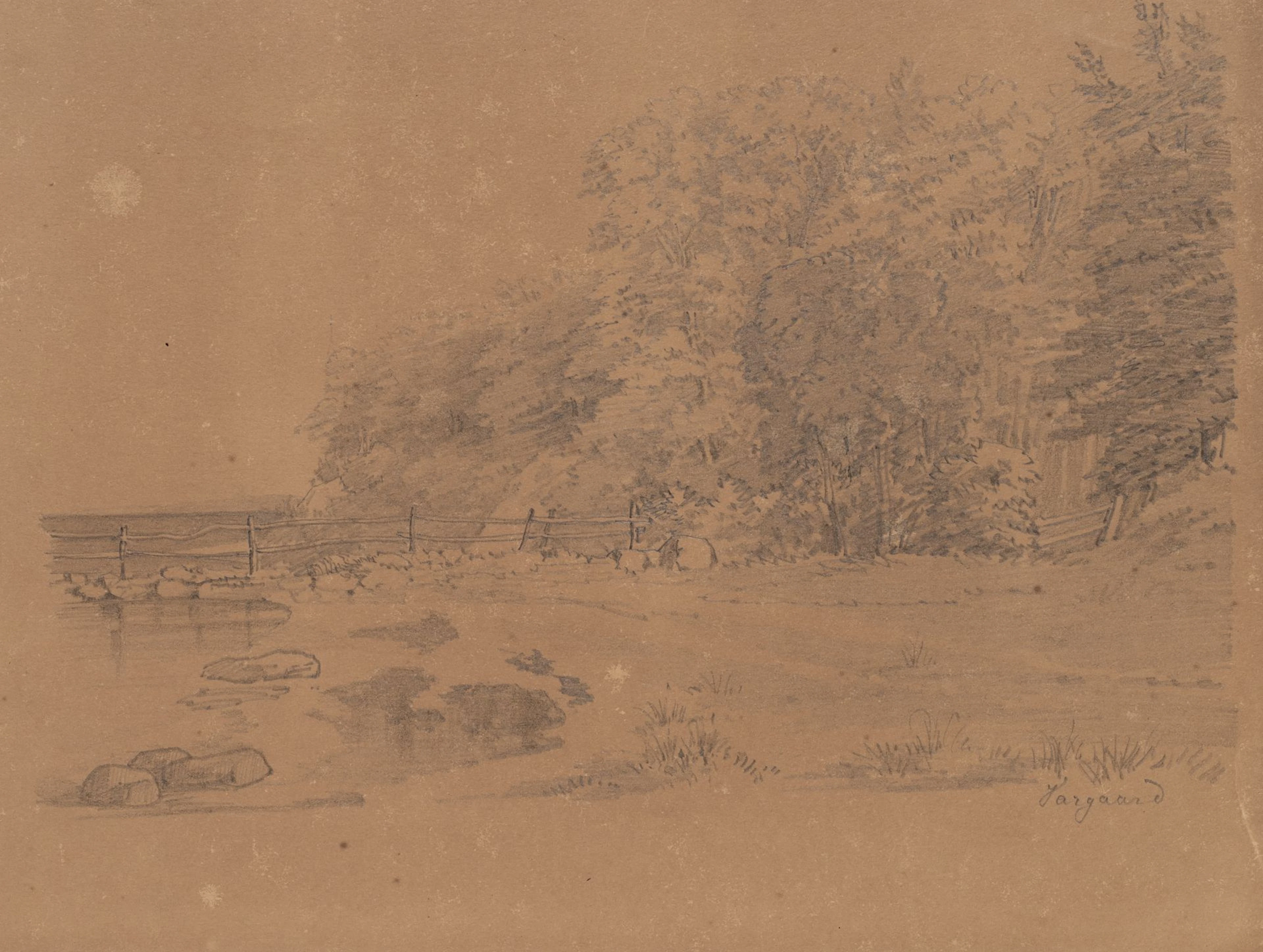 Unknown (19th century), Riparian forest near Vargaard, Sweden, around