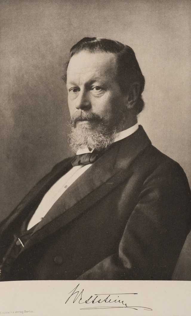Unknown (19th century), A portrait of Richard Wettstein, photogravure