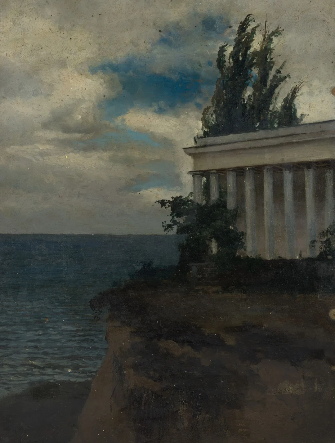 O. POTTHAST VON MINDEN (*1869), Temple on the Rocky Coast, around