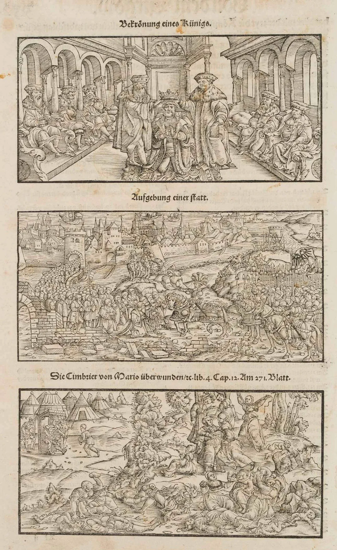 Unknown (16th), Events in Swiss history, around 1548, Woodcut Unknown