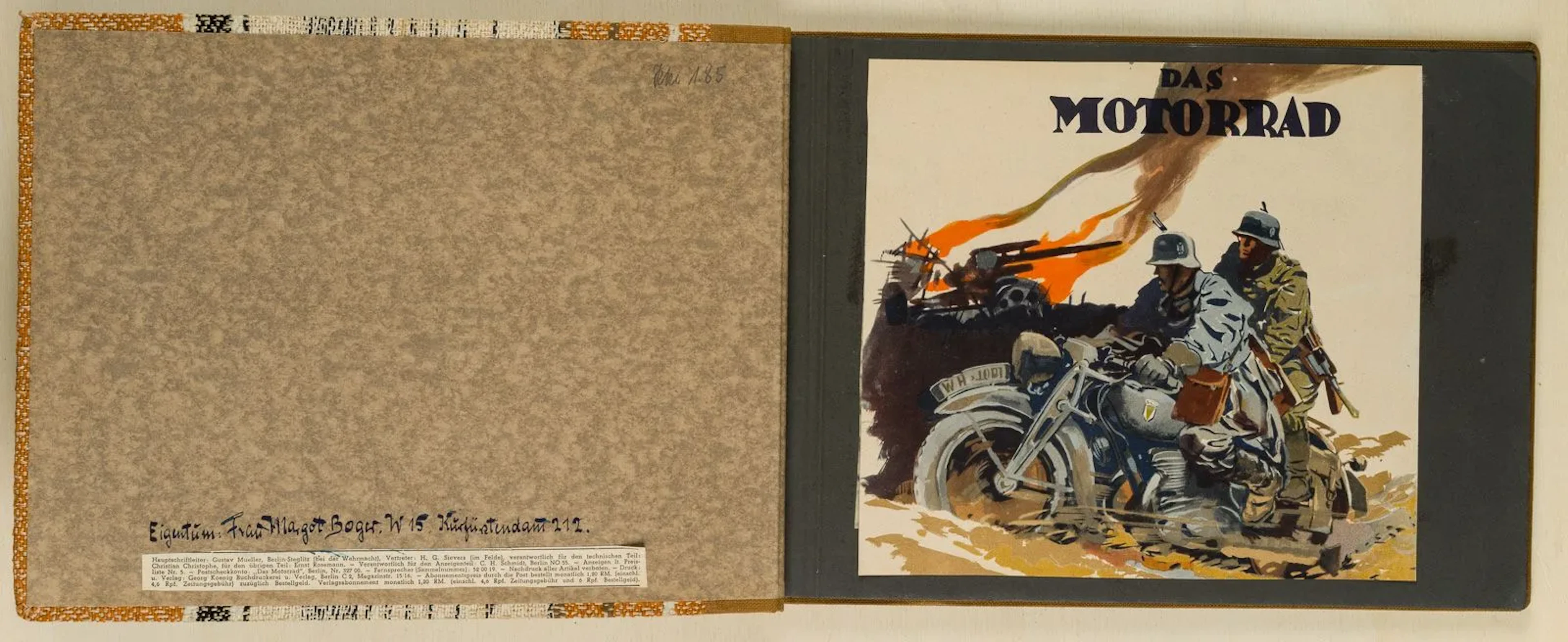 Unknown (20th), Album accompanying the magazine 'DAS MOTORRAD', around