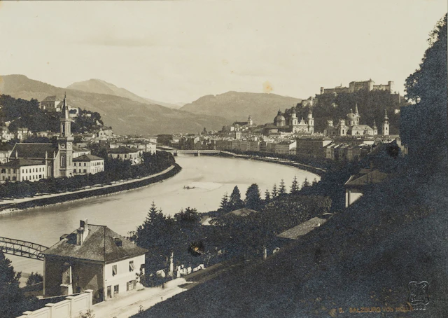 F. WÜRTHLE (1820–1902), View of Salzburg, 1902, albumen paper print