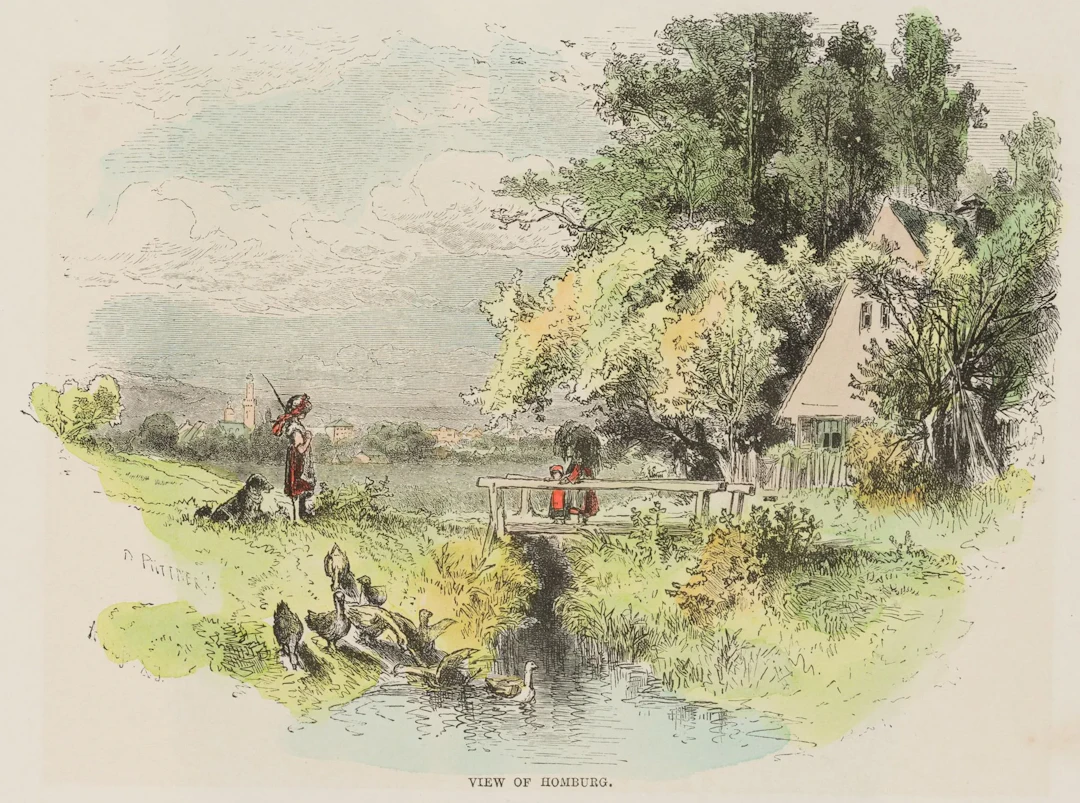 R. PÜTTNER (1842–1913), A Picturesque Natural Setting Near Bad Homburg